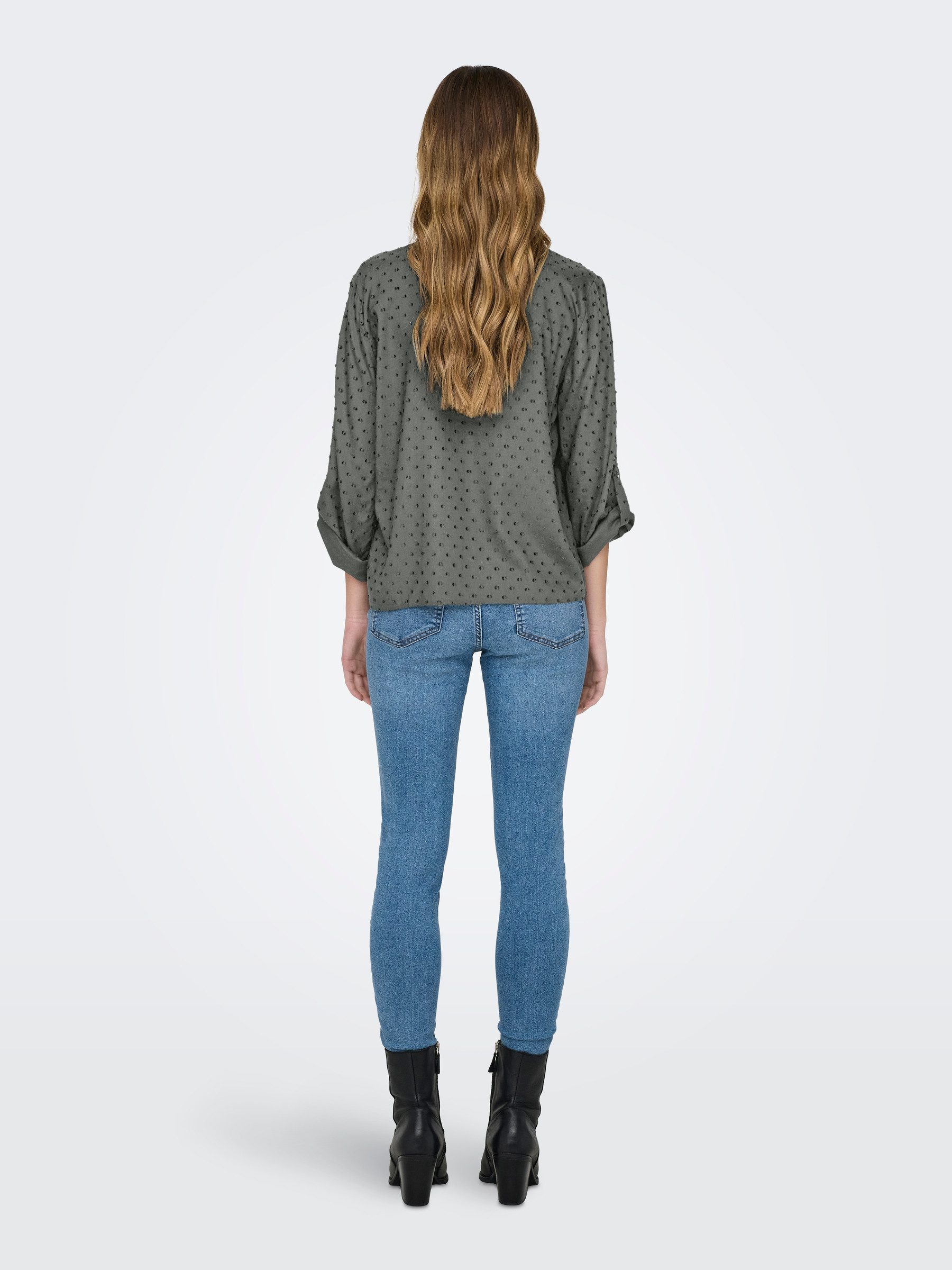 JACQUELINE de YONG Blusenshirt Haifischkragen Knopfleiste günstig online kaufen