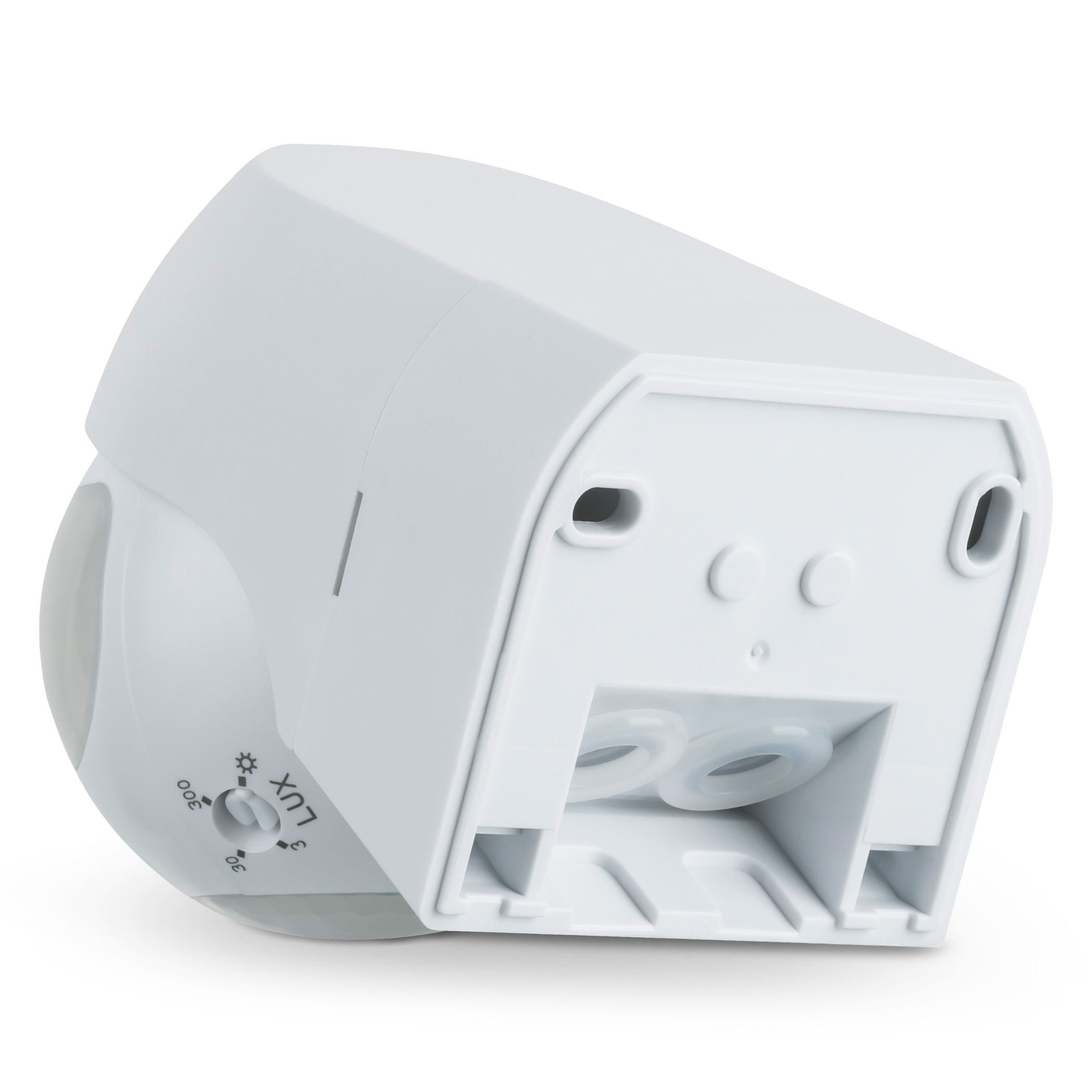 SEBSON Bewegungsmelder Infrarot Sensor Außen IP44 Aufputz Wand - Reichweite 12m 180° Winkel, (1-St), Wandmontage, schwenkbar, programmierbar, LED geeignet 600W, 3 Draht