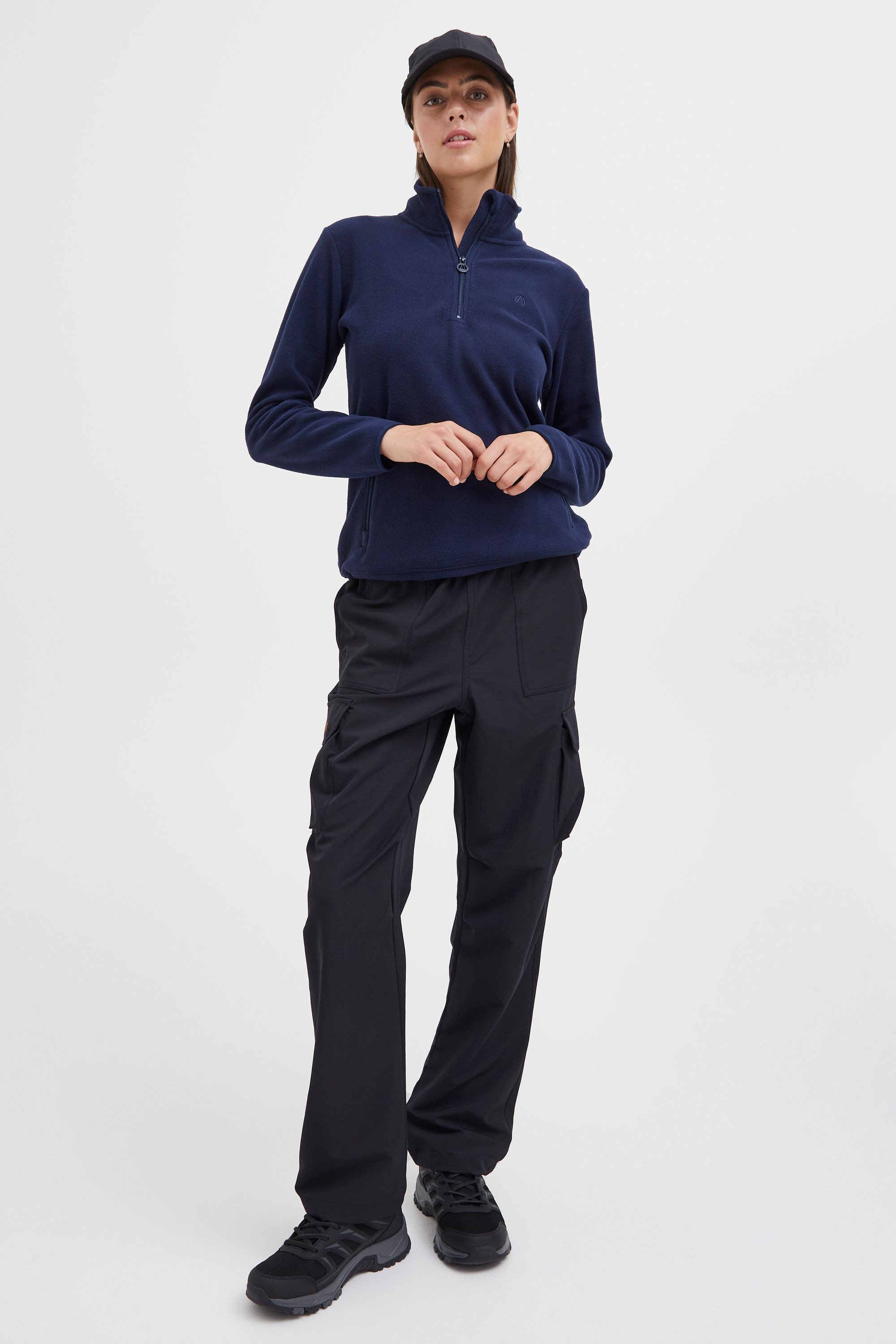 North Bend Troyer NBConni W Atmungsaktive Fleecepullover mit Troyer Kragen günstig online kaufen