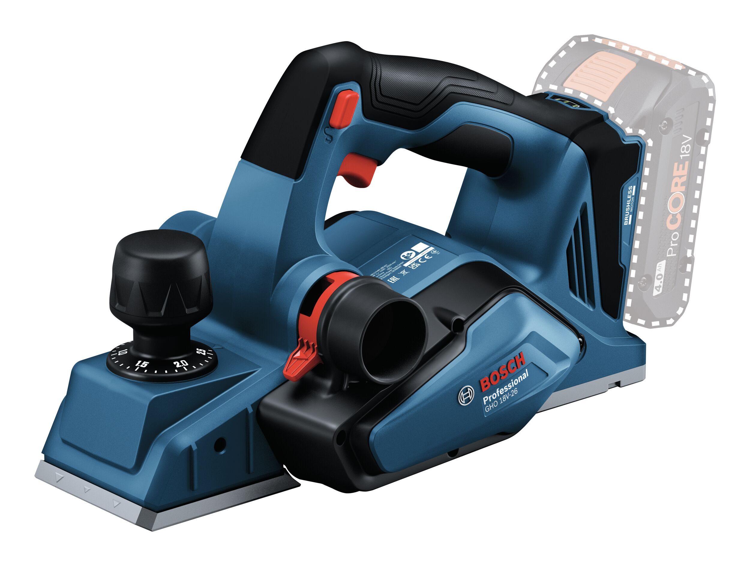 BOSCH Akku-Elektrohobel GHO 18V-26, Hobel Ohne Akku - in L-BOXX 238