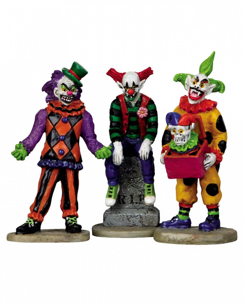 LeMax Dekofigur Evil Sinister Clowns 3er Set - Lemax Spooky Town