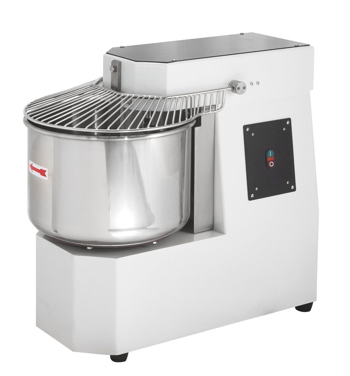 GastroHero Küchenmaschine Spiral Teigknetmaschine 30 L Edelstahl für 12 kg Pizza- & Brotteig, 1500 W, 30 l Schüssel