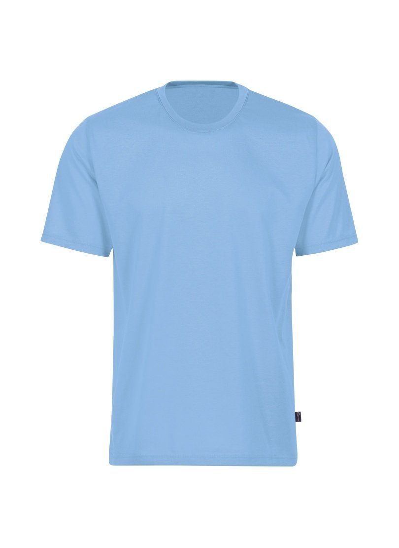Trigema T-Shirt TRIGEMA T-Shirt aus Baumwolle 100% horizont