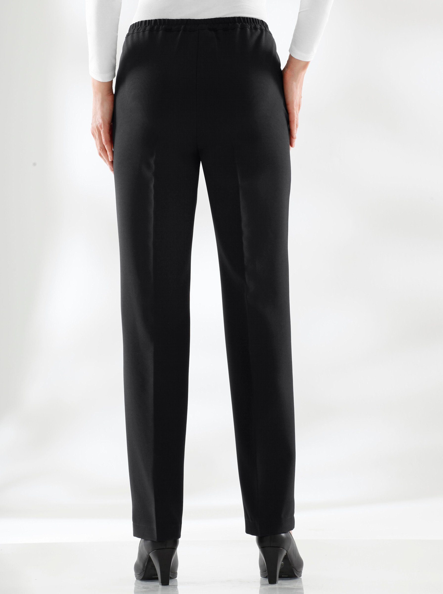 Sieh an! Jerseyhose Bügelfaltenhose Innenbeinlänge ca. 77 cm günstig online kaufen