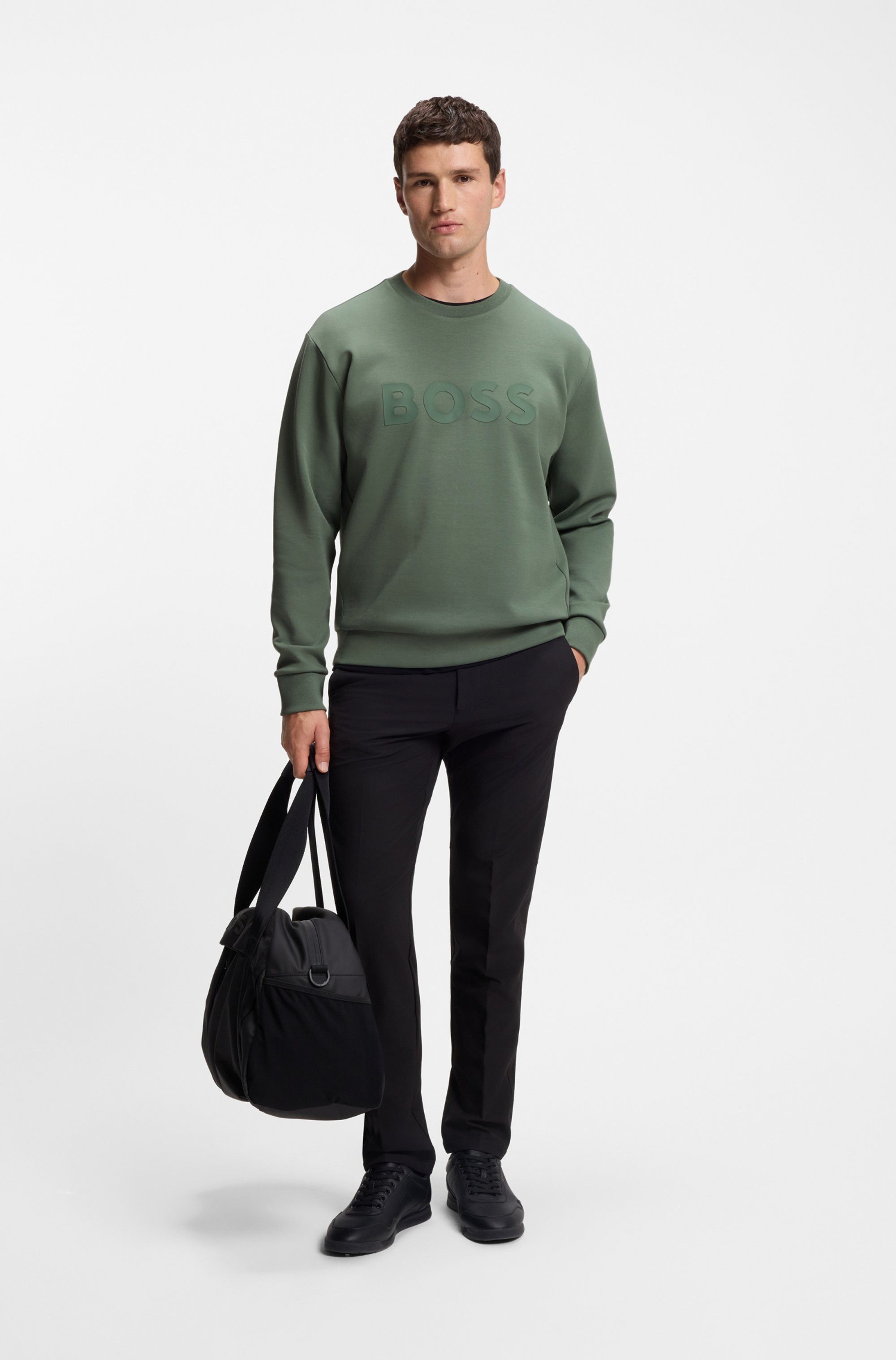 BOSS GREEN Sweatshirt Salbo mit Logodruck