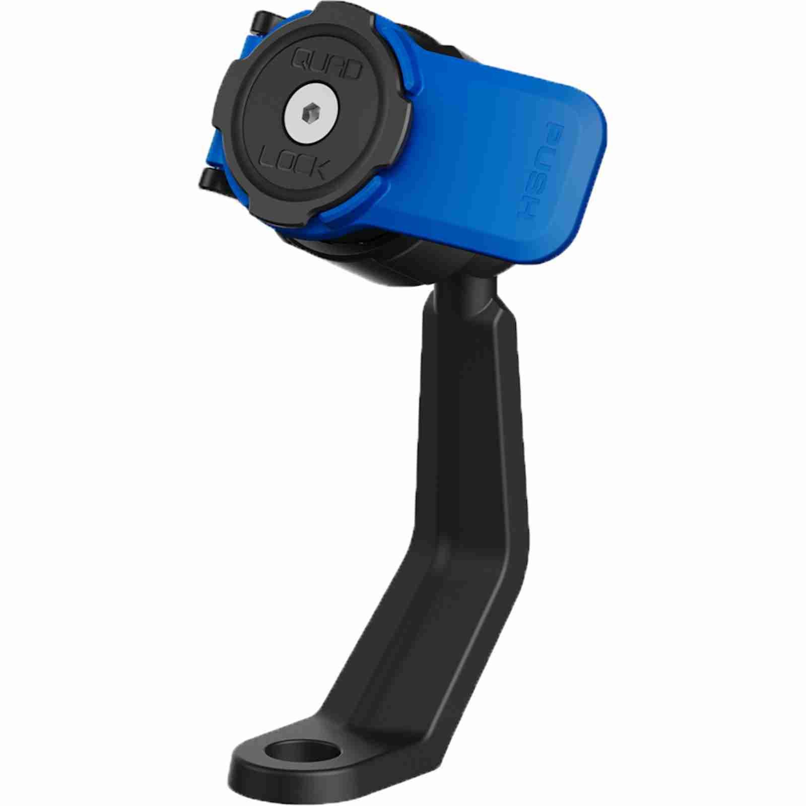 Quad Lock Handy-Halterung Quad Lock Smartphone-Halterung für Motorradspiegel Schwarz / Blau