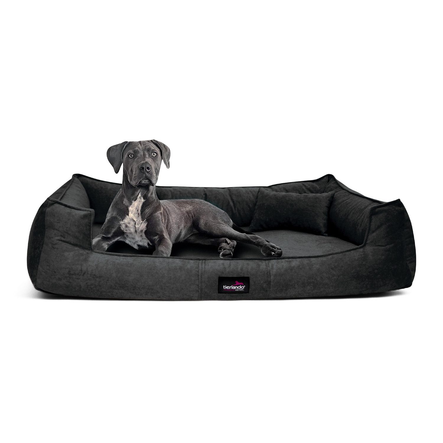 tierlando® Tierbett Orthopädisches Hundebett BRUCE VELOURS Waschbar Große H günstig online kaufen