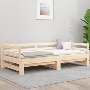 vidaXL Bett Tagesbett Ausziehbar 90x200 cm Massivholz Kiefer