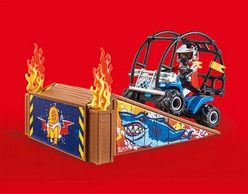 Playmobil® Konstruktions-Spielset 70820 Starter Pack Stuntshow Quad mit Feuerrampe