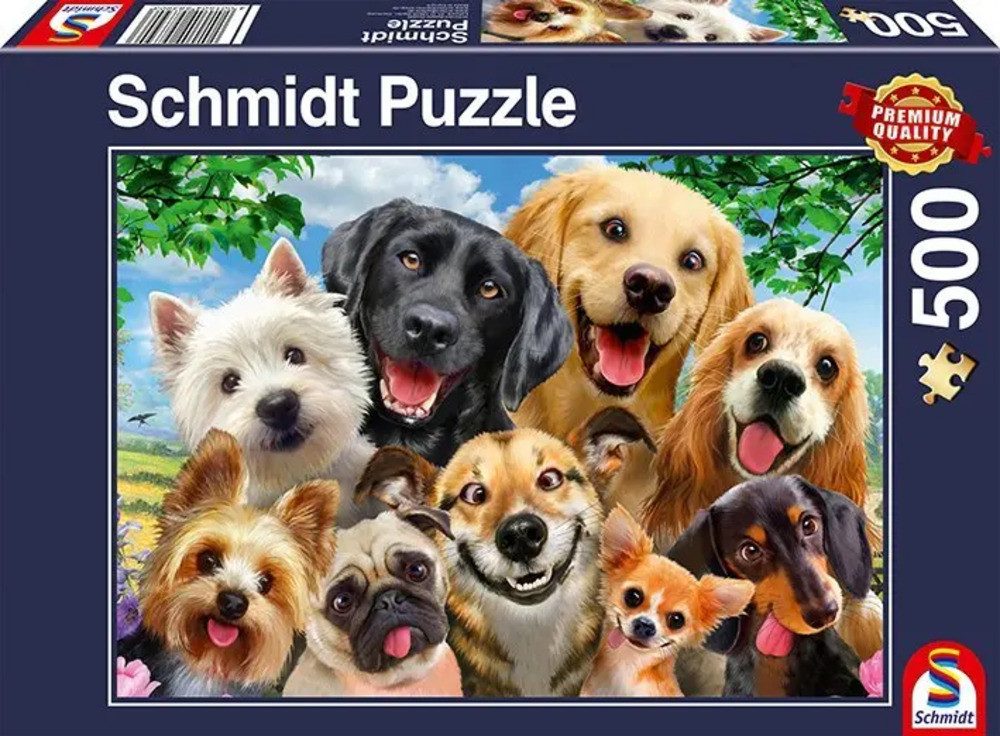 Schmidt Spiele Puzzle Hunde-Selfie (Puzzle), 599 günstig online kaufen