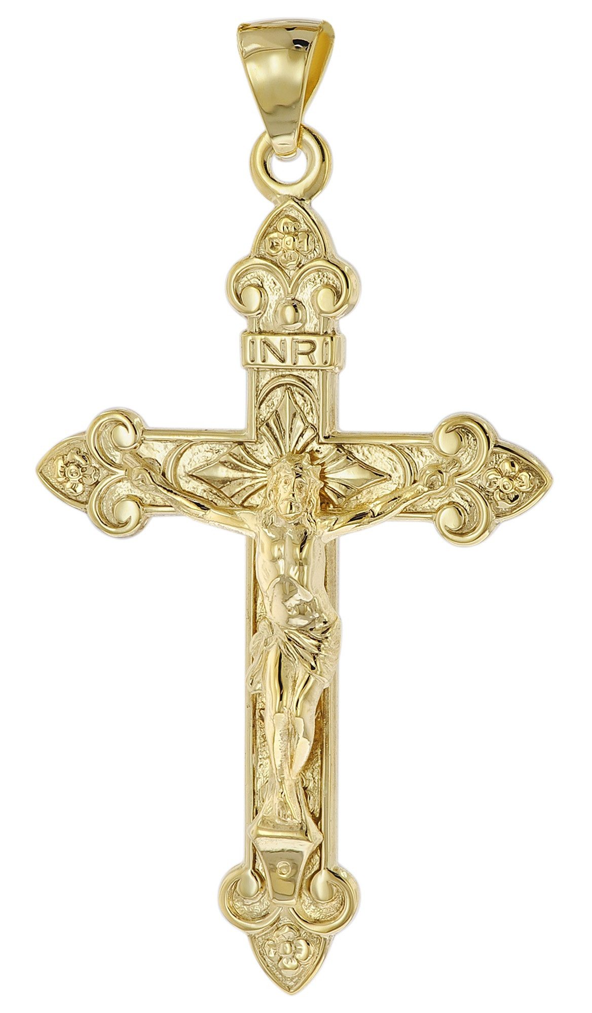 trendor Kreuzanhänger Kreuz- mit Korpus Gold günstig online kaufen