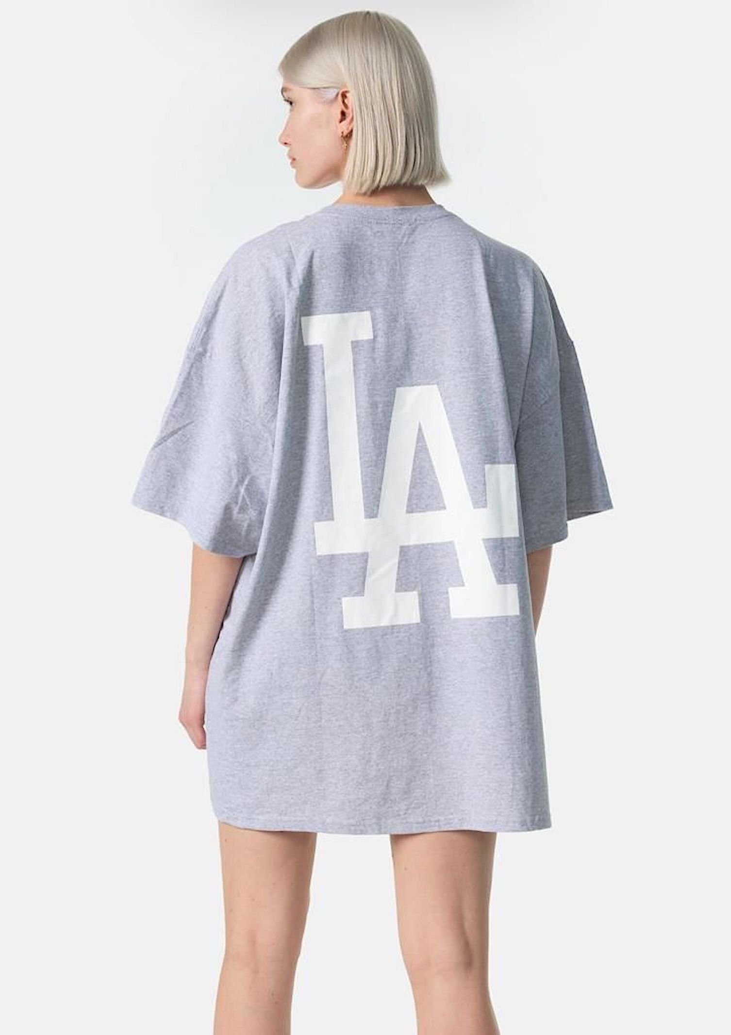 Worldclassca T-Shirt Worldclassca Oversized T-SHIRT LA Print Washed Tee Som günstig online kaufen