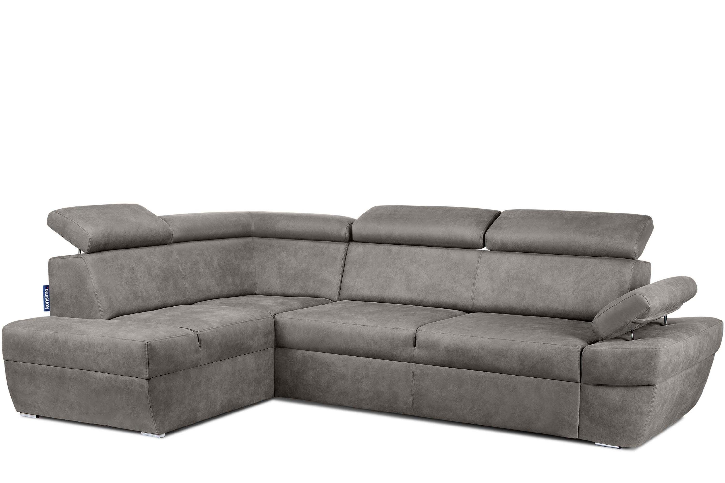KONSIMO® Ecksofa RATLO Ecksofa, mit Bettfunktion günstig online kaufen