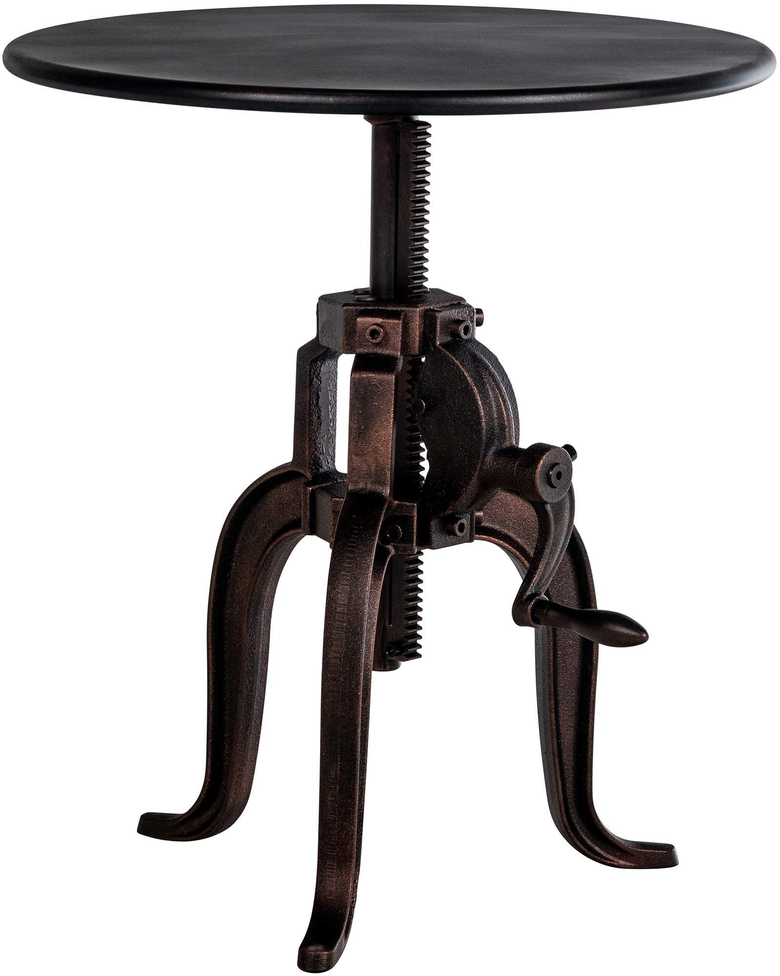 TPFLiving Beistelltisch Marcona (Pflegeleicht und langlebig, Moderner Tisch mit praktischer Nutzung in stilvoller Optik), Maße (TxBxH): 50 x 50 x 66cm - Farbe: bronze