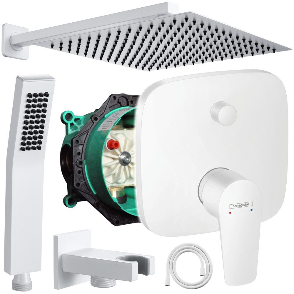 Hansgrohe und Jowi Duscharmatur Talis E Unterputz Duschsystem Weiß Regendus günstig online kaufen