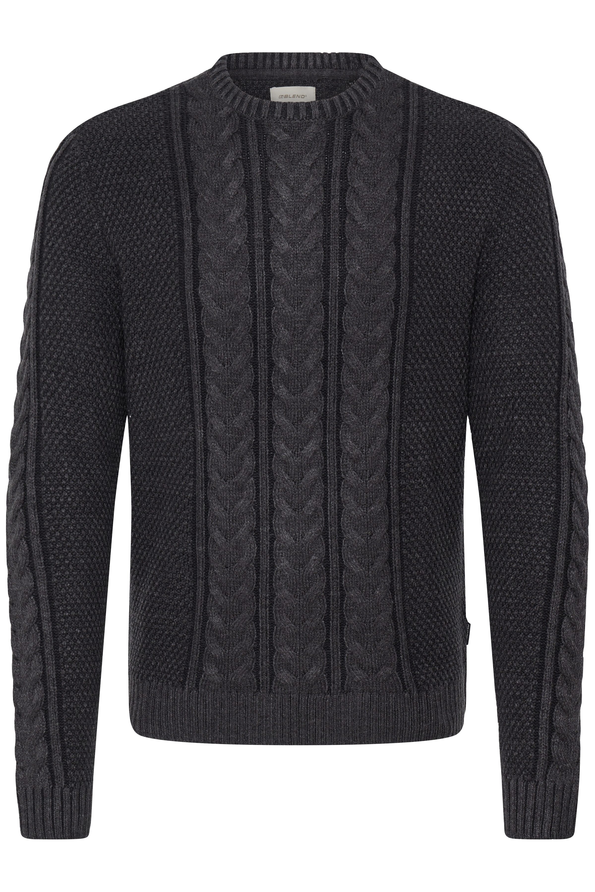 Blend Rundhalspullover BHBASIM CREW Baumwollmischung, regular fit