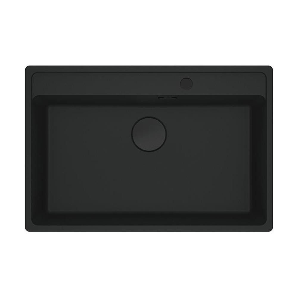 FRANKE Granitspüle Maris MRG 610-72 A Fragranit Black Matt - Black Collection, 0/0 cm