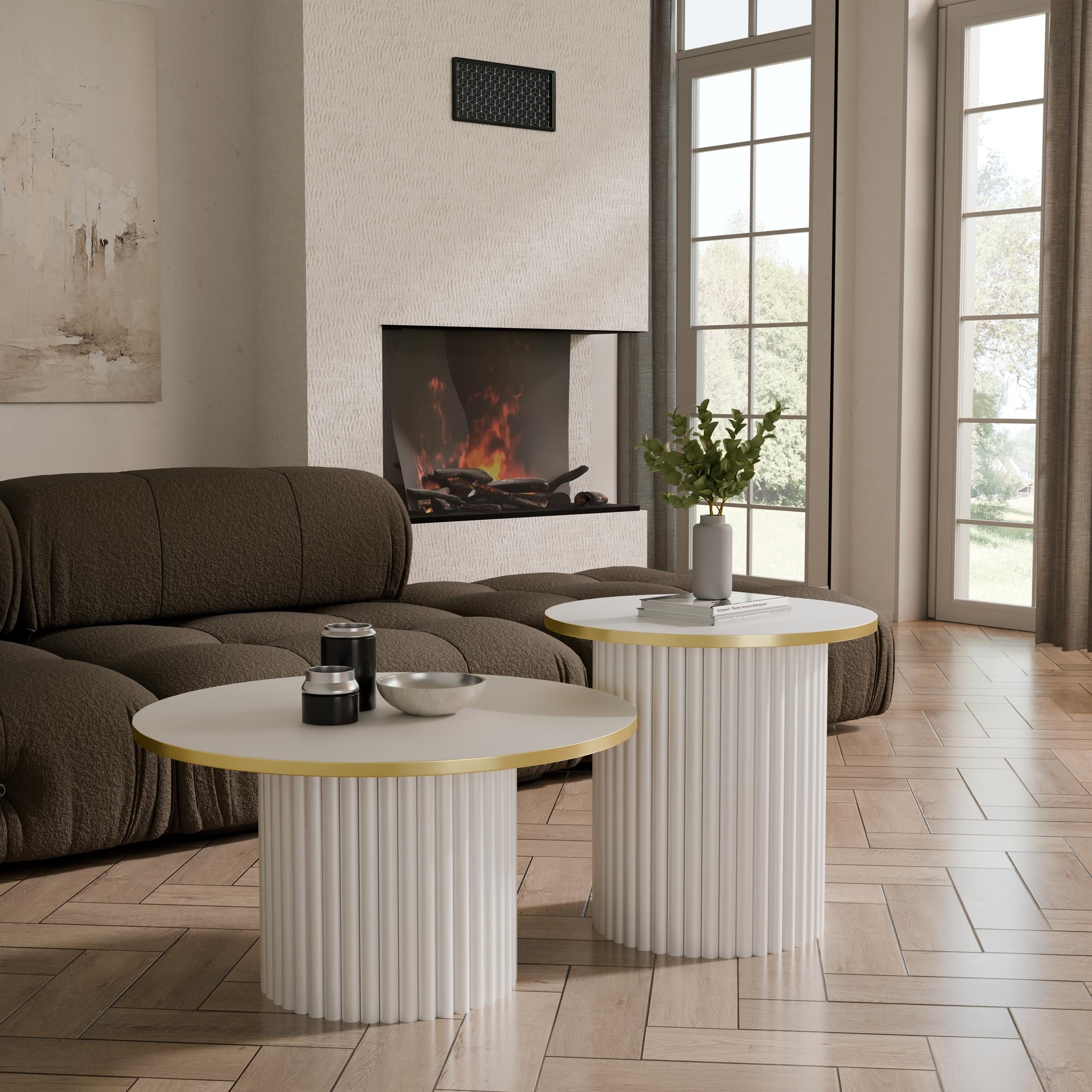 Design Möbel Couchtisch Couchtisch LOMELO 2in1