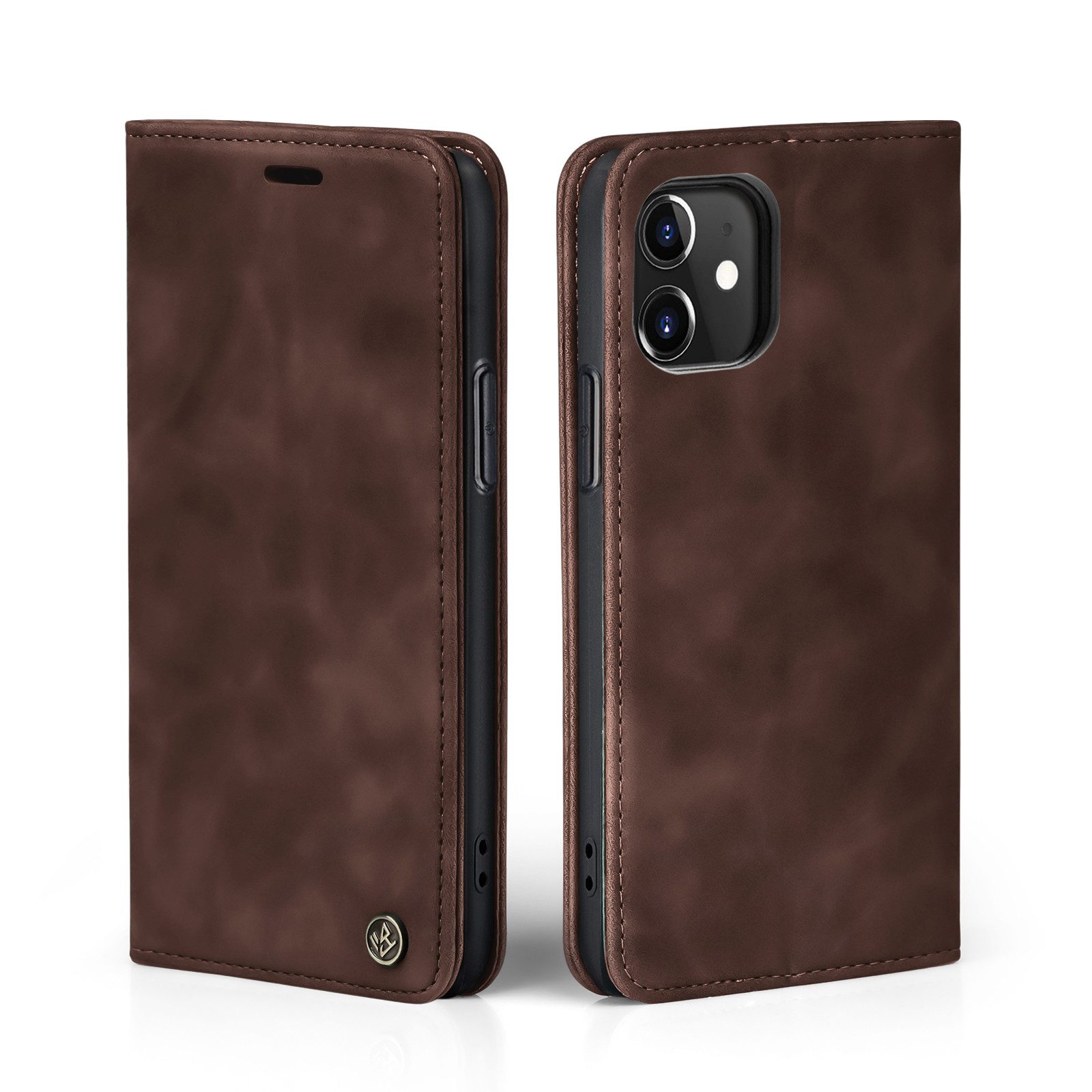 Tec-Expert Handyhülle Tasche Hülle für Apple iPhone 11 6.1 Zoll, 6.1, Cover Klapphülle Case mit Kartenfach Fliphülle aufstellbar