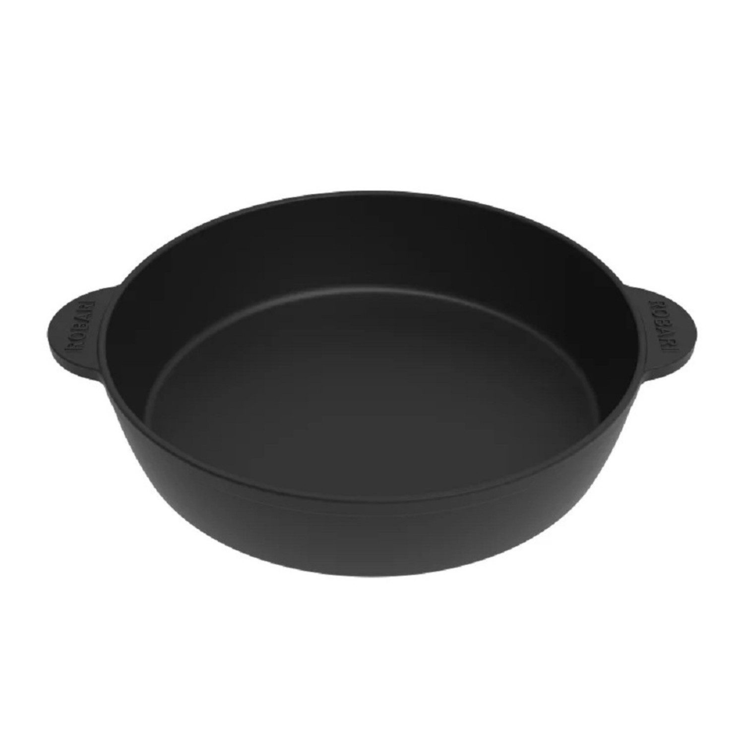 ROBARI Bratpfanne ROBARI Schmorpfanne Servierpfanne aus Gusseisen 26 cm