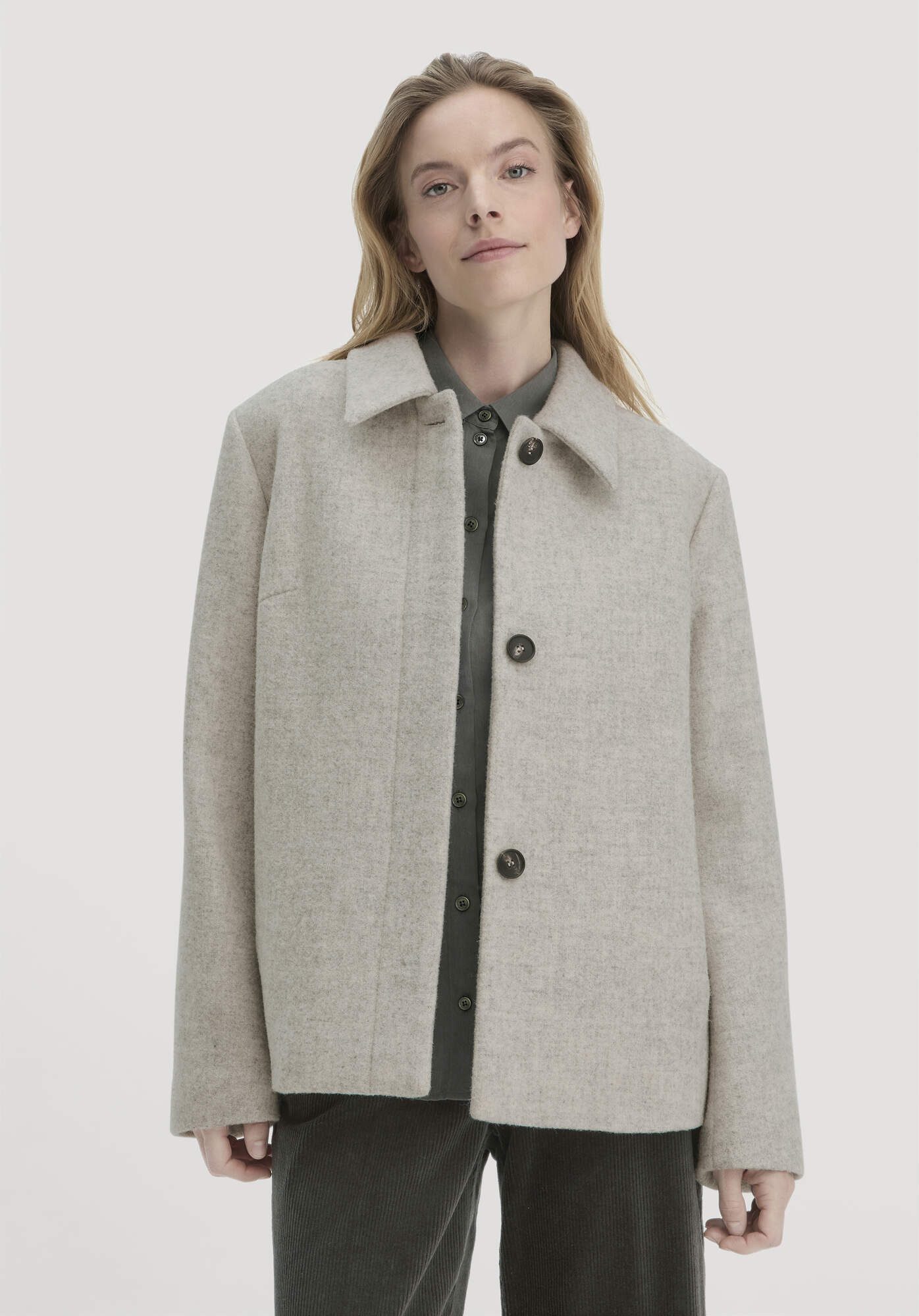 Hessnatur Outdoorjacke Deichschaf Regular aus regionaler Schurwolle (1-St) günstig online kaufen