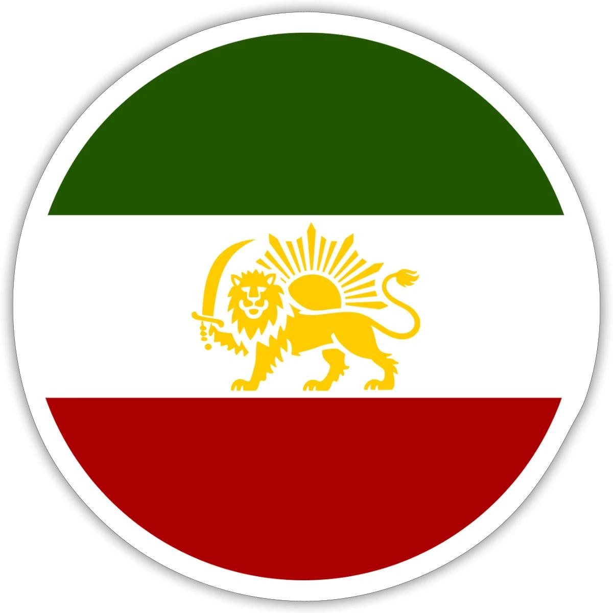 Spreadshirt Aufkleber Freies Iran Flagge Sticker Aufkleber