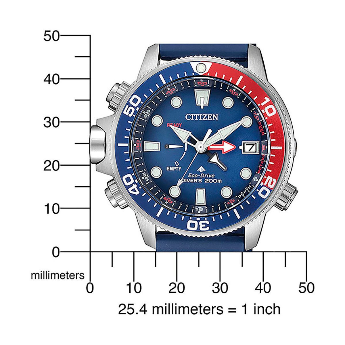 Citizen Taucheruhr Promaster Eco-Drive Aqualand 200m BN2038-01L, Armbanduhr, Herrenuhr, Solar, Datum