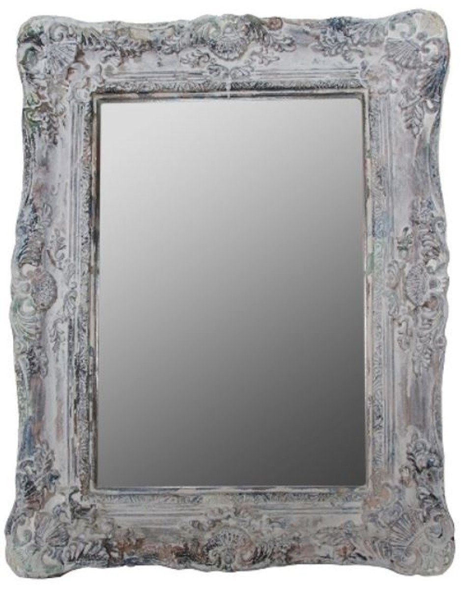 Casa Padrino Barockspiegel Barockstil Spiegel / Wandspiegel Antik Grau 42 x H. 54 cm - Barock Möbel