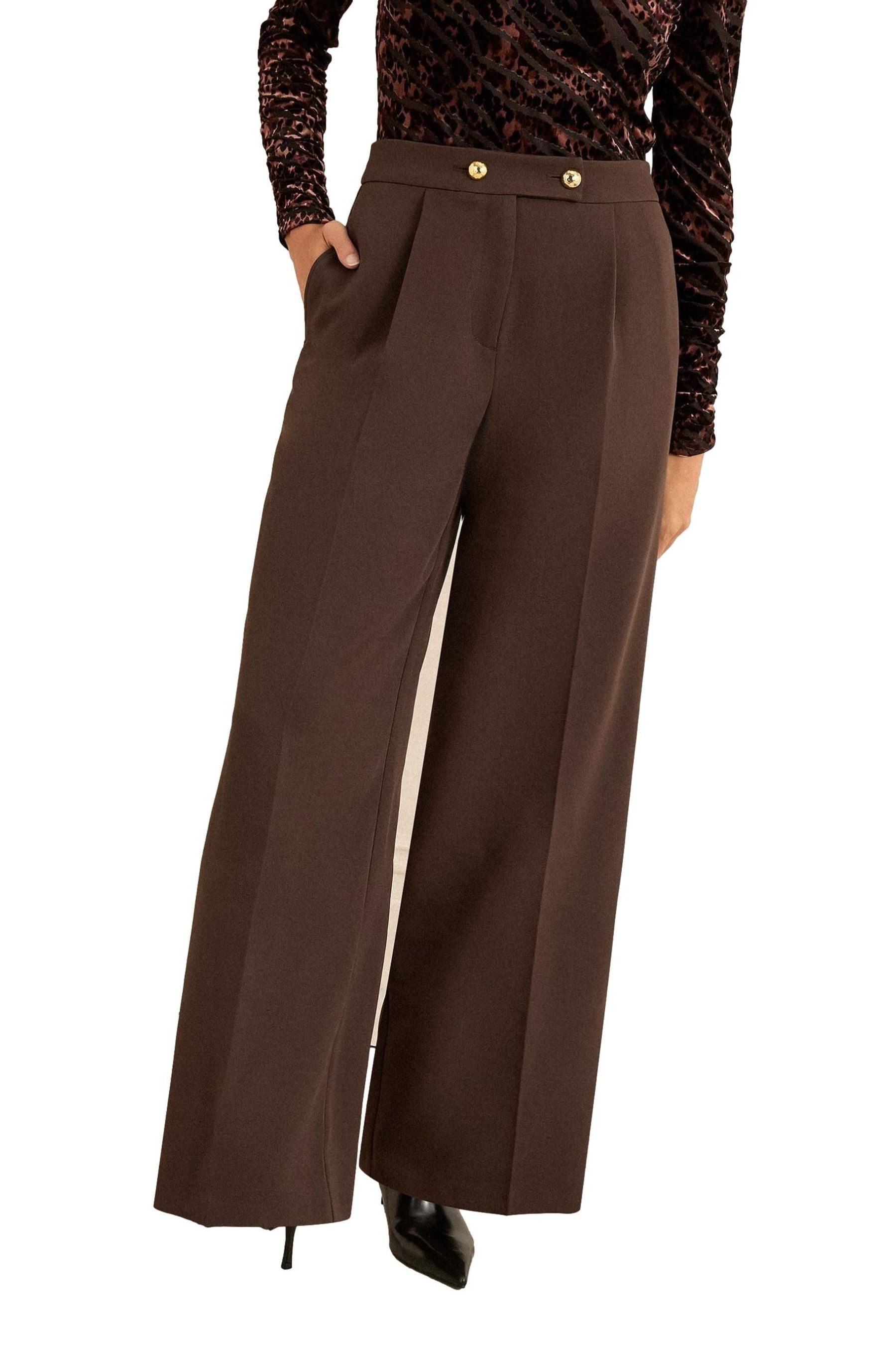 Love & Roses Palazzohose Love & Roses Hose mit weitem Bein, Regular (1-tlg)