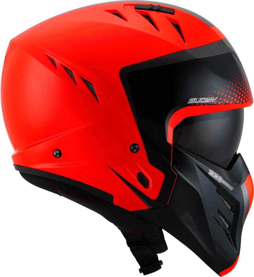 Suomy Motorradhelm Armor Crew 2023 Jethelm, integriertes Sonnenvisier