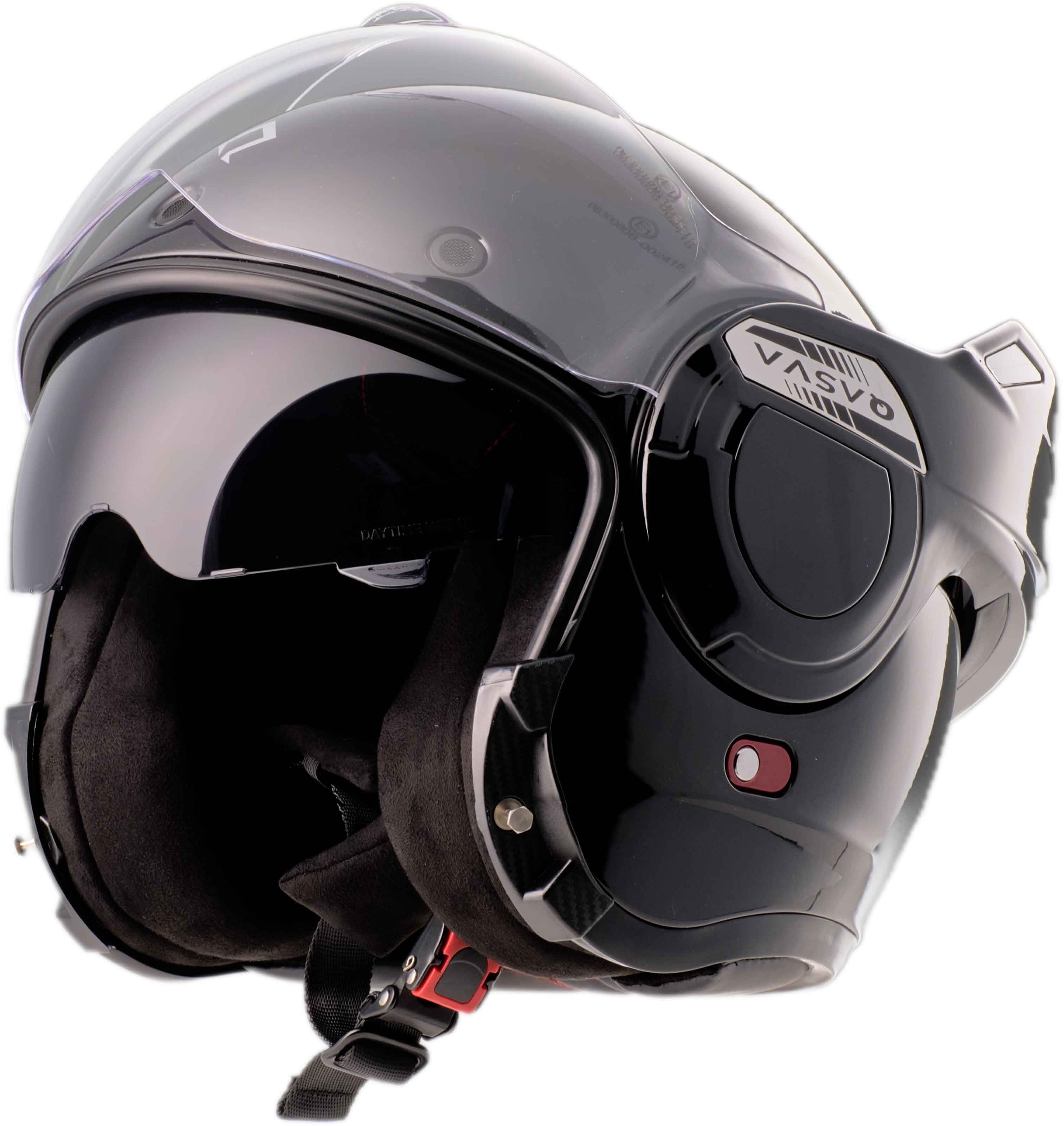 Burnout Motorradhelm Flipback Vortex Onyx