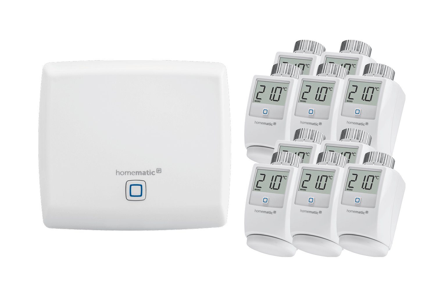 Homematic IP Heizkörperthermostat SET: Access Point + 10St. heizkörperthermostat