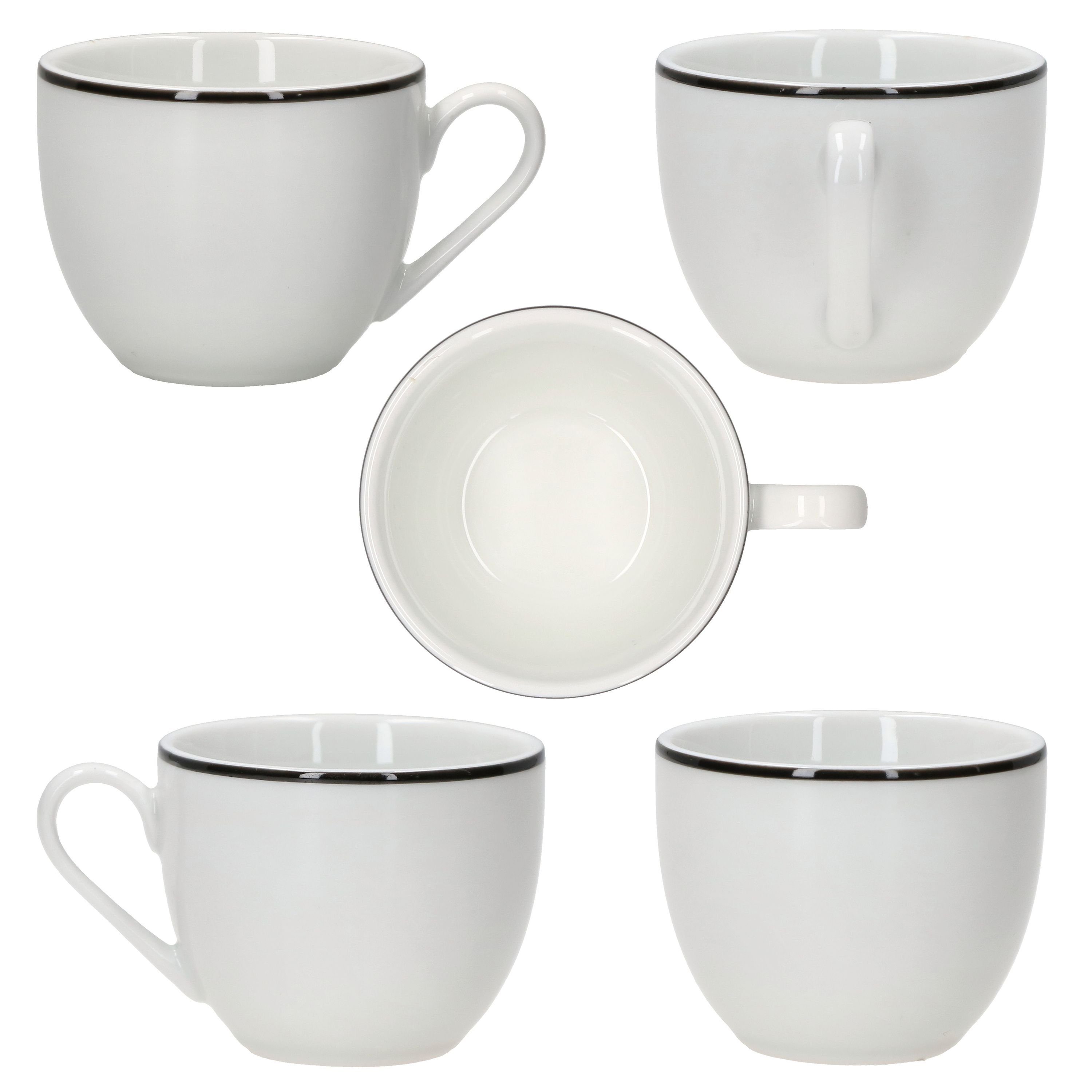 - 4er 404951 Tasse 404968 Espressotasse + Set MamboCat mit Untertasse Lineo