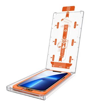 Protectorking Schutzfolie 2x Staubdichte 9H Panzerhartglas für iPhone 14 Plus 3D KLAR MagicBox, (2-Stück), echtes Tempered 9H Panzerhartglas schutzglas 3D-KLAR Screen Protector