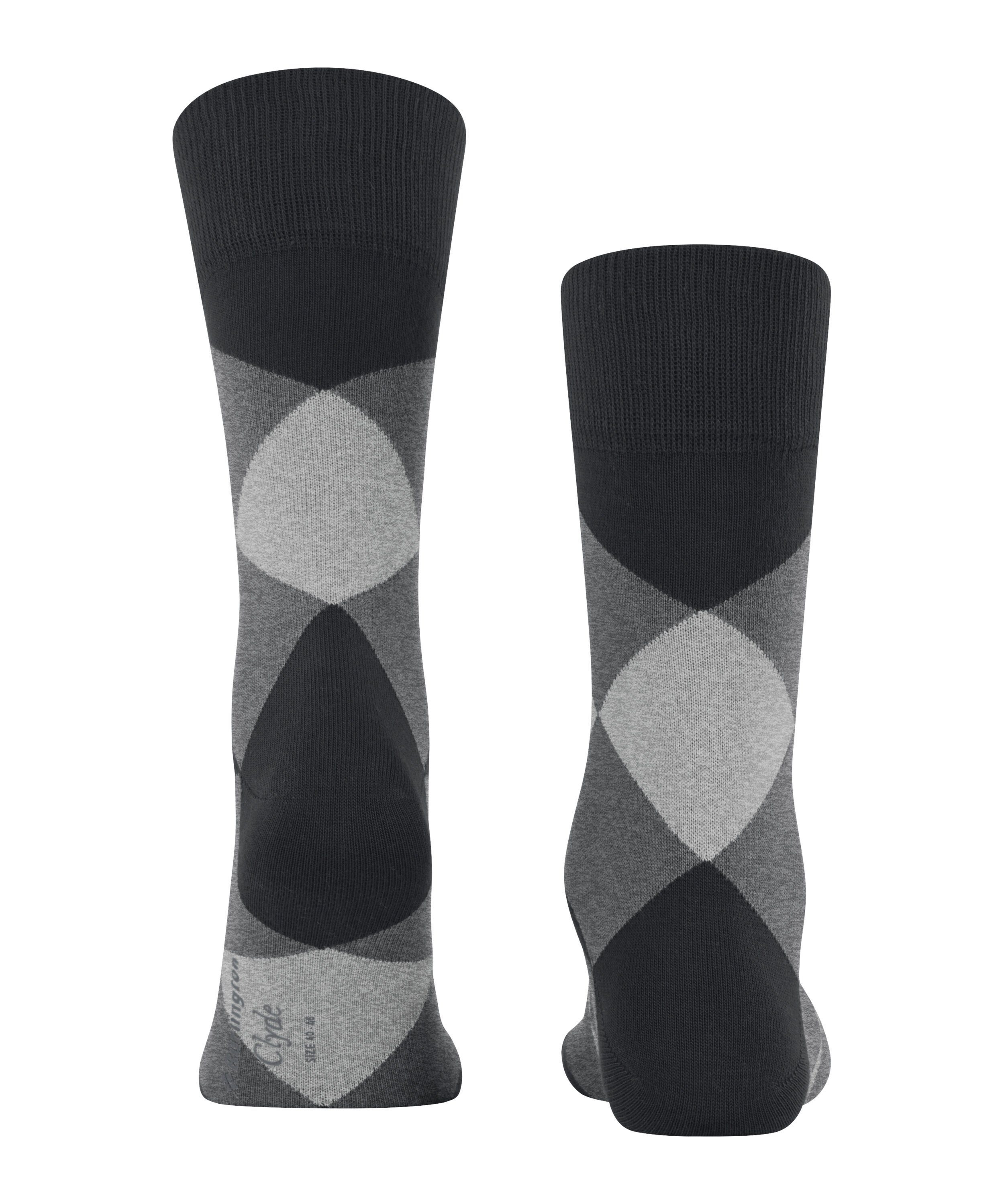 (1-Paar) Clyde black Burlington Socken (3000)