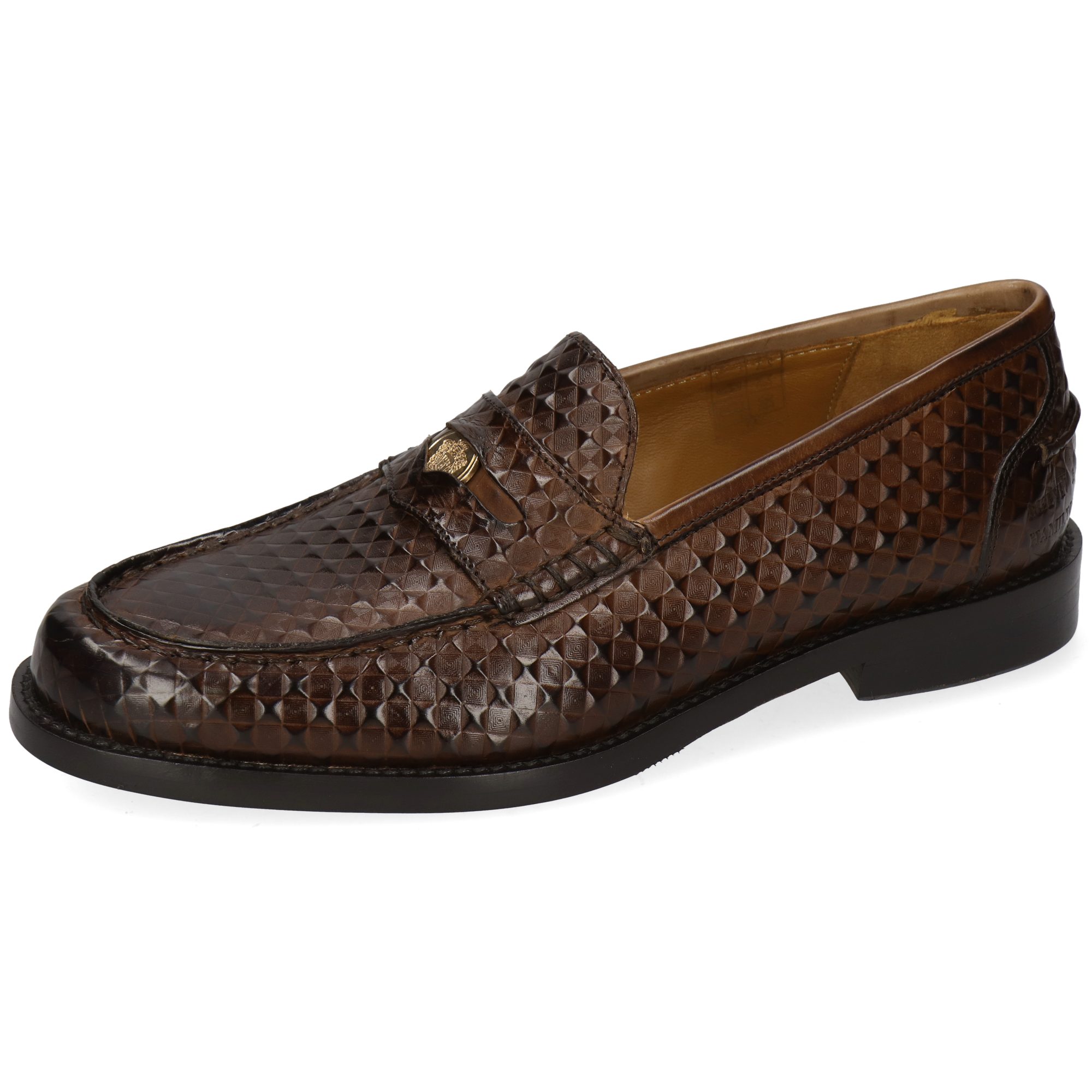 Melvin & Hamilton Gianna 3 Leder-Loafers für Damen Loafer Flache Absätze, Echtes Leder, Vegetabile Gerbung