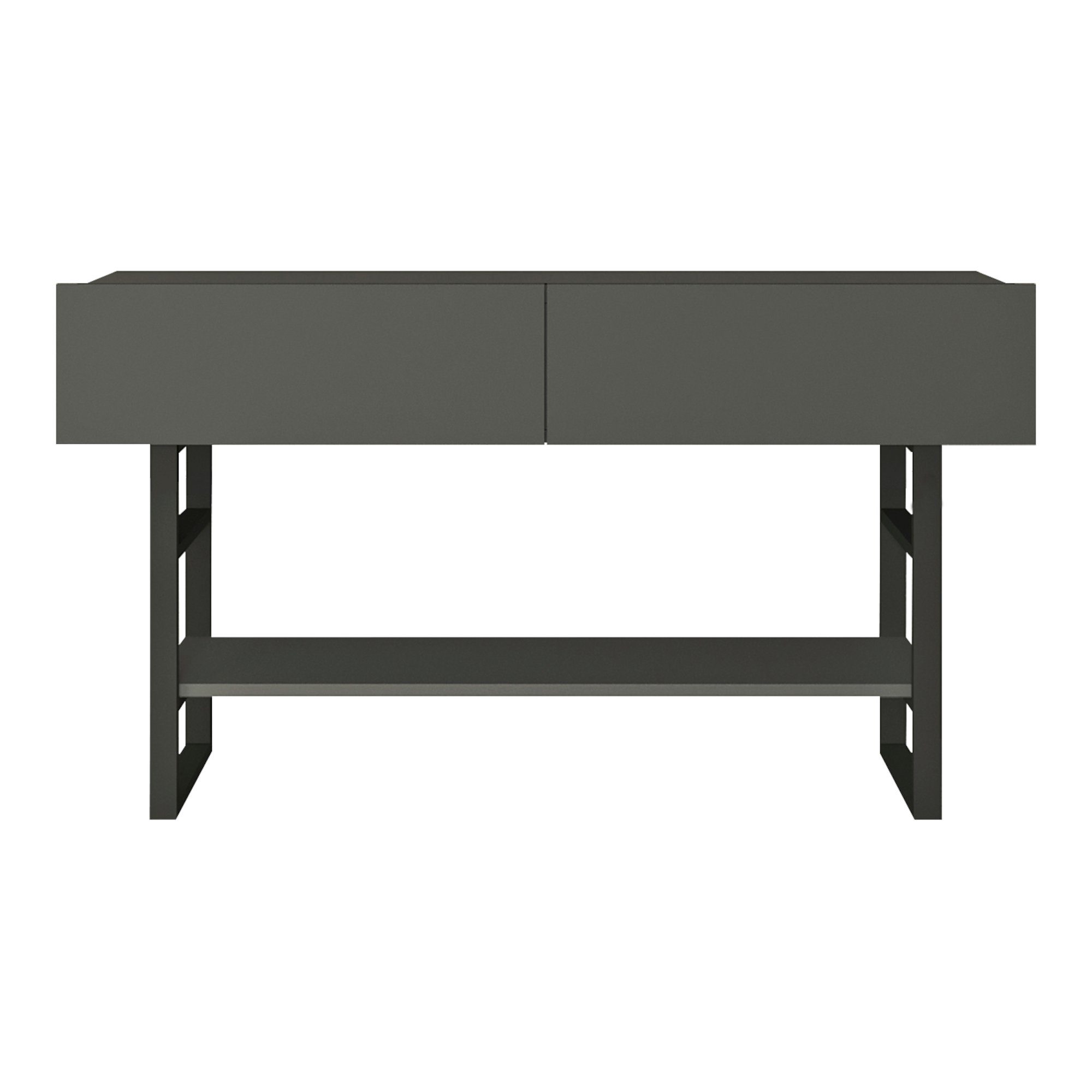 en.casa Konsolentisch, »Lappeenranta« Beistelltisch 76x139x43cm Anthrazit/S günstig online kaufen