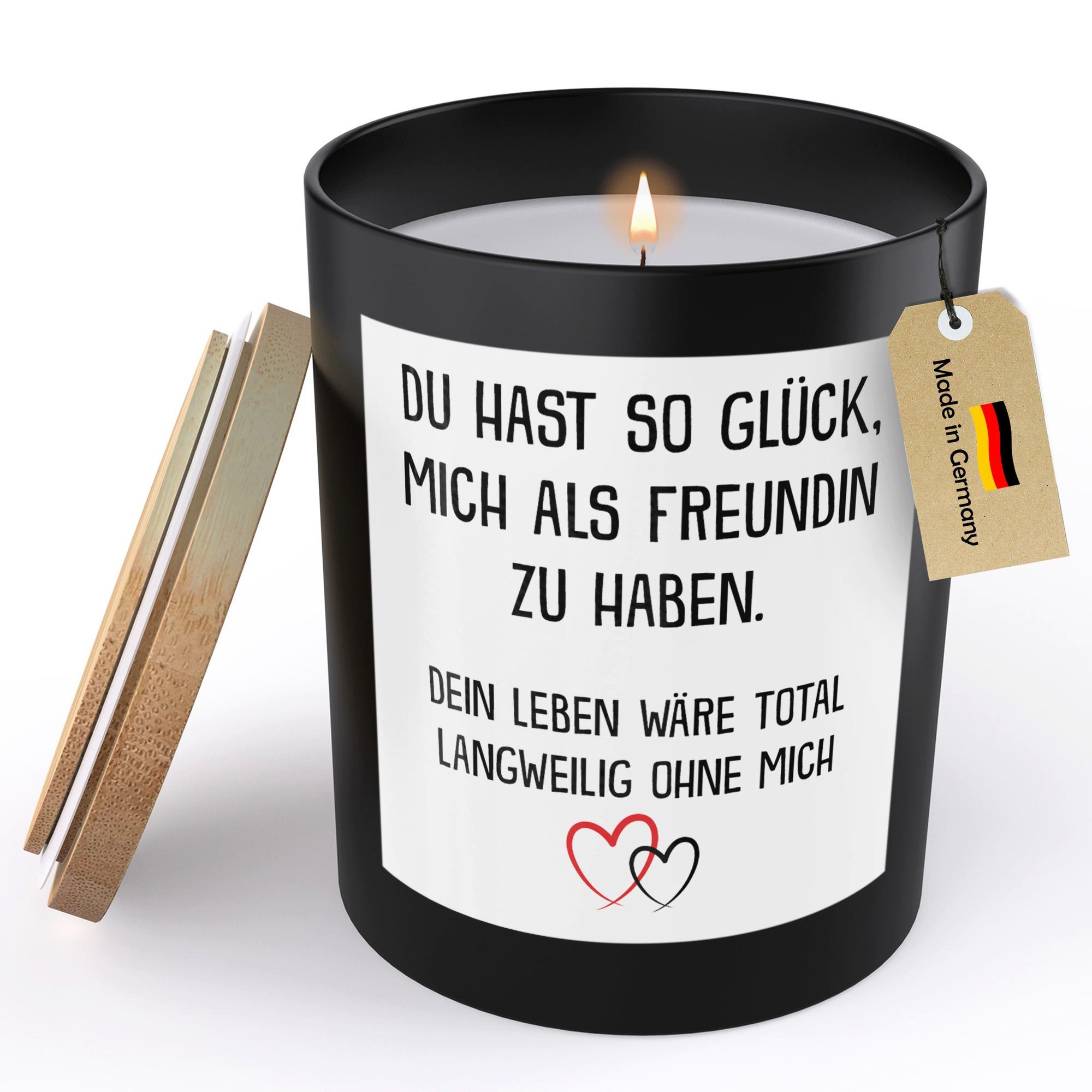 22Feels Duftkerze Deko Freund Geschenk Jahrestag für Ihn Geburtstag Valentinstag Männer, MADE IN GERMANY, Europäisches Sojawachs, Handgegossen