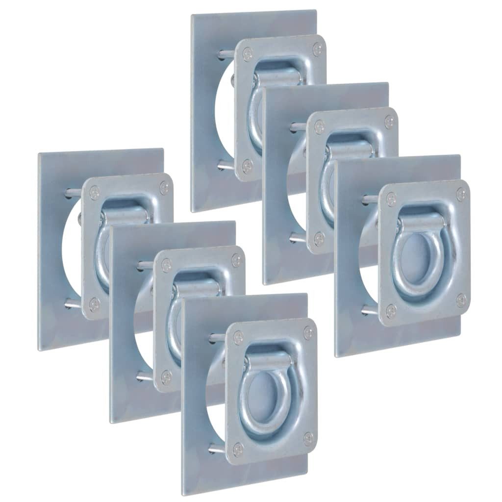 vidaXL Anhänger Zurrösen für Anhänger 6 Stk. Verzinkter Stahl 2000 kg, 6-tlg.