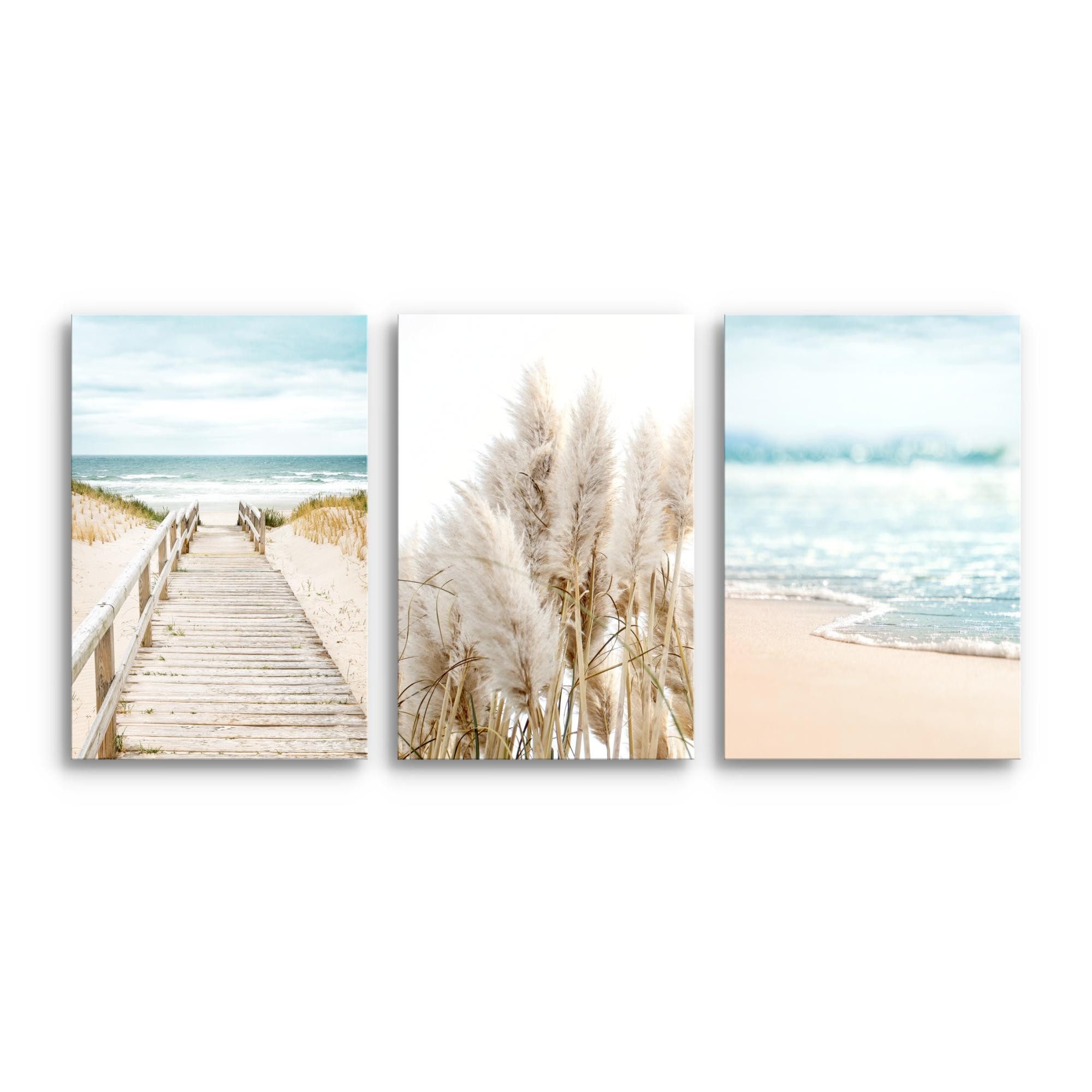 Novart Wandbild Meer Strand KOMPLETT AUFHÄNGFERTIG günstig online kaufen
