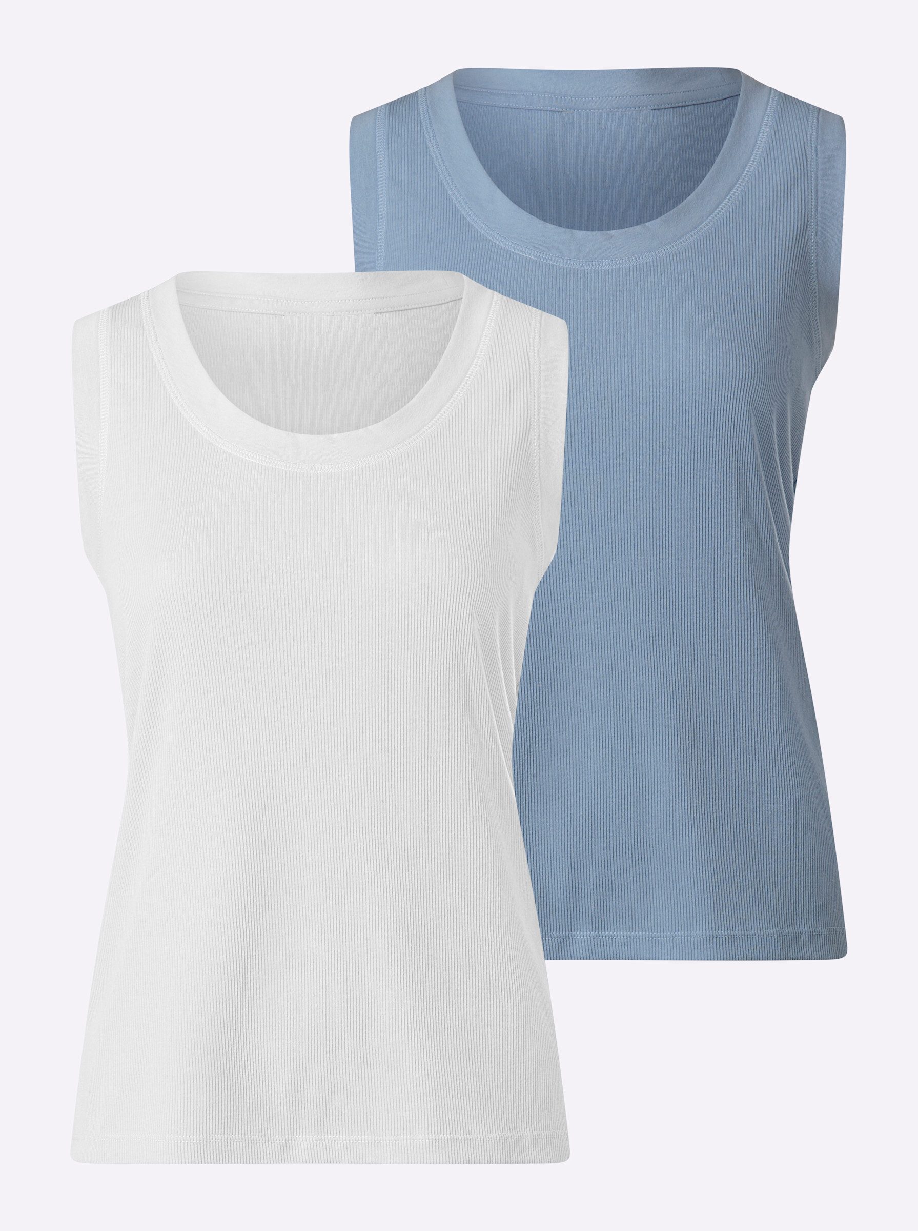 heine Shirttop Doppelpack Tops Ärmellos (2-tlg)