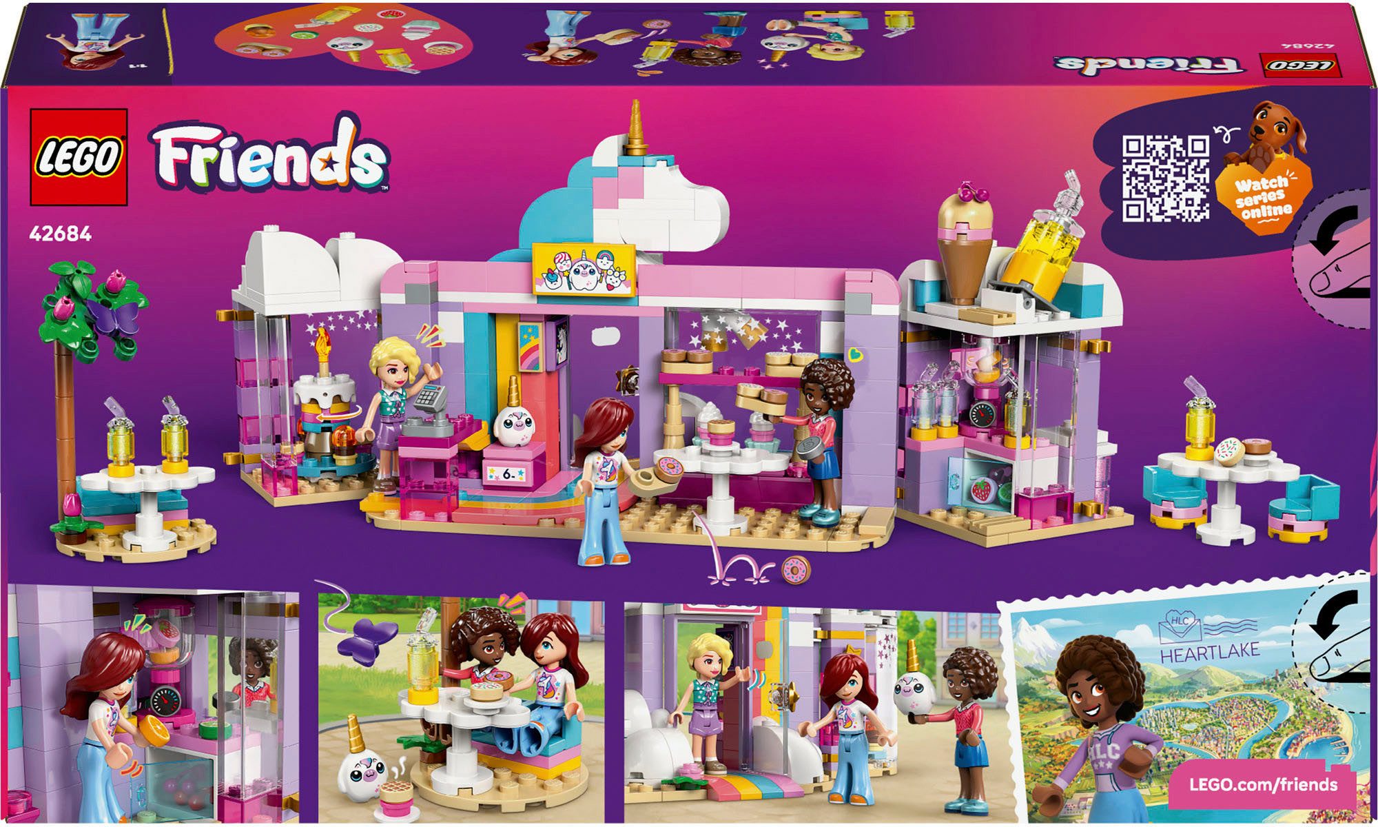 LEGO® Einhorn-Traumcafé (42684), LEGO Friends Konstruktionsspielsteine, (47 günstig online kaufen