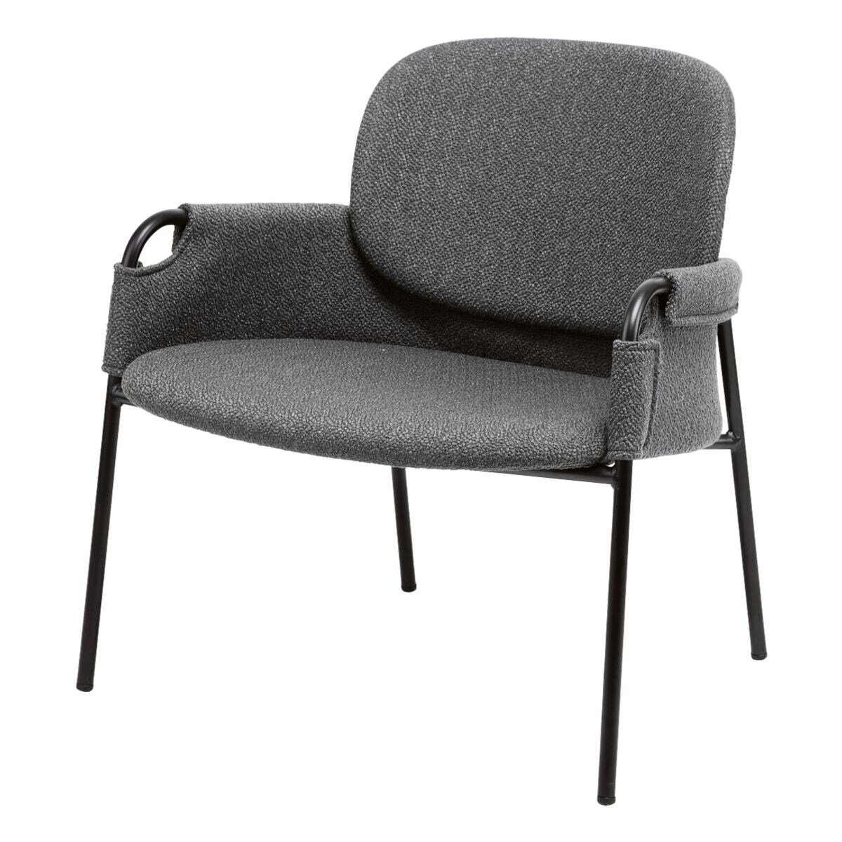 meet Besucherstuhl Cloth, mit integrierten Armlehnen