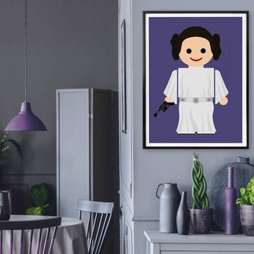 Wall-Art Poster Playmobil Prinzessin Leia Spielzeug, Kinder (1 St), Poster ohne Bilderrahmen