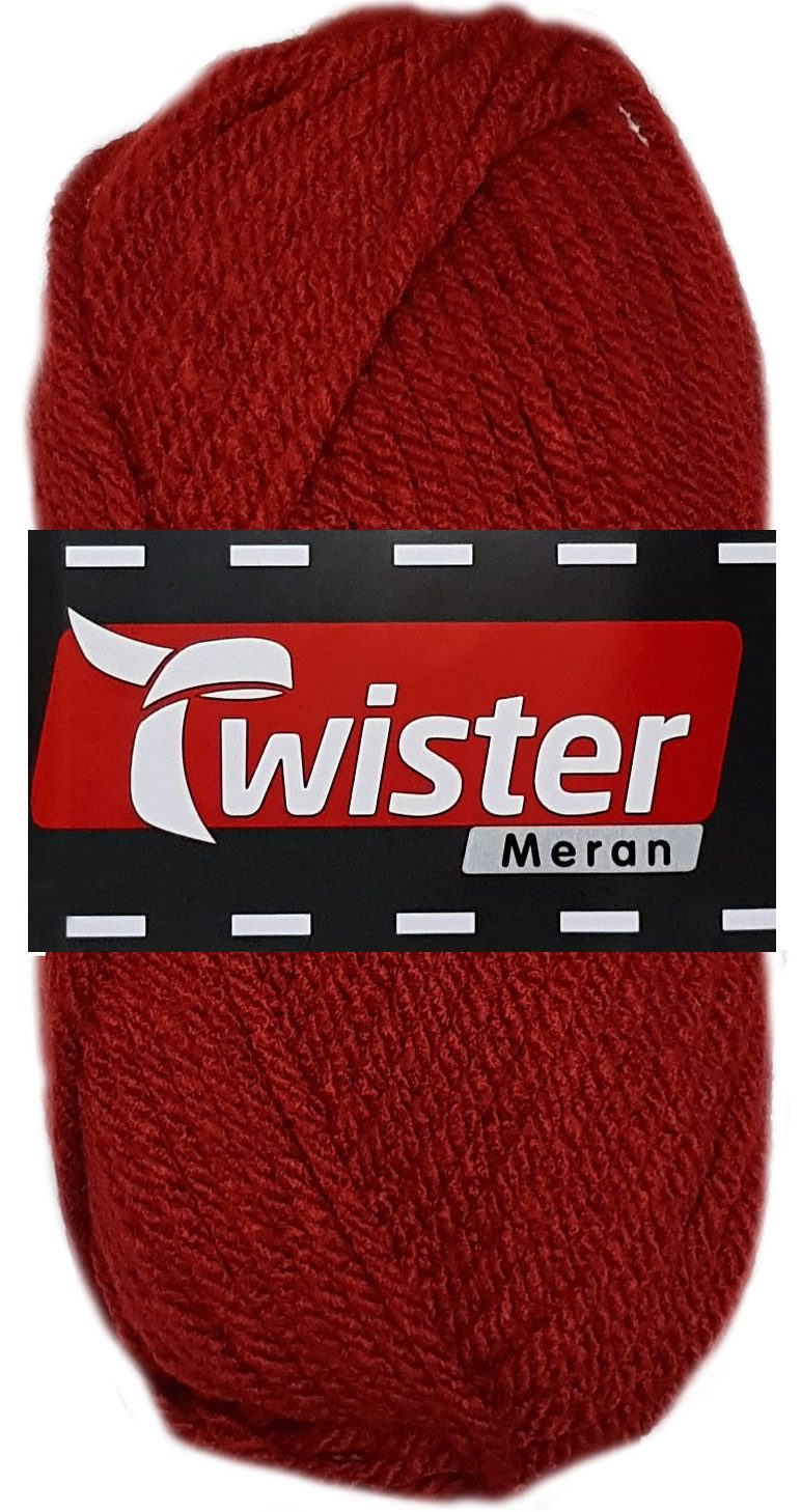Kurtenbach 100 Gramm Twister Meran aus 100 % Polyacryl 38 Kirsche Bastelgarn