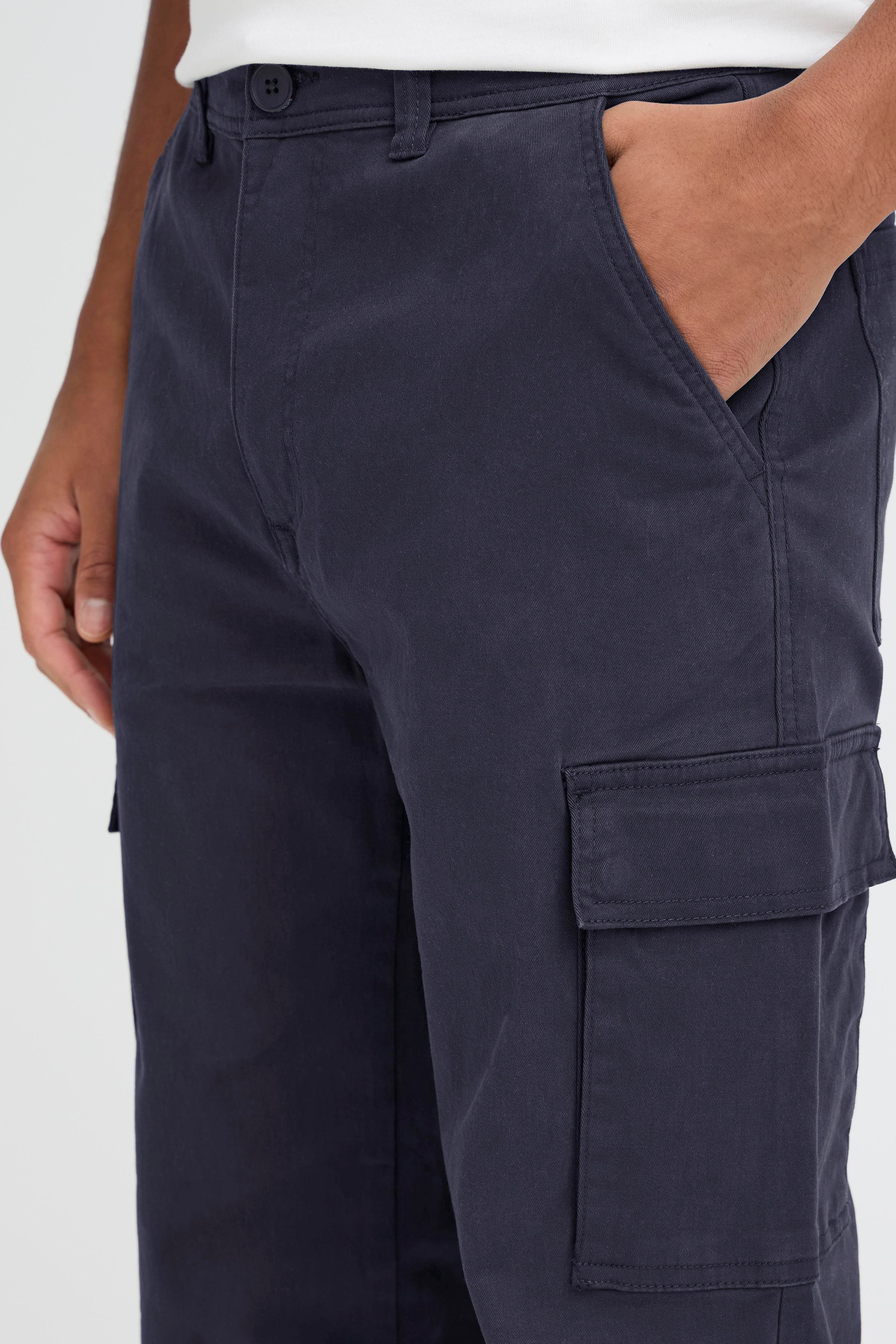 Blend Cargohose BHNATAN CARGO aus Baumwollmischung, lockere Passform, knöchellange Schnittform
