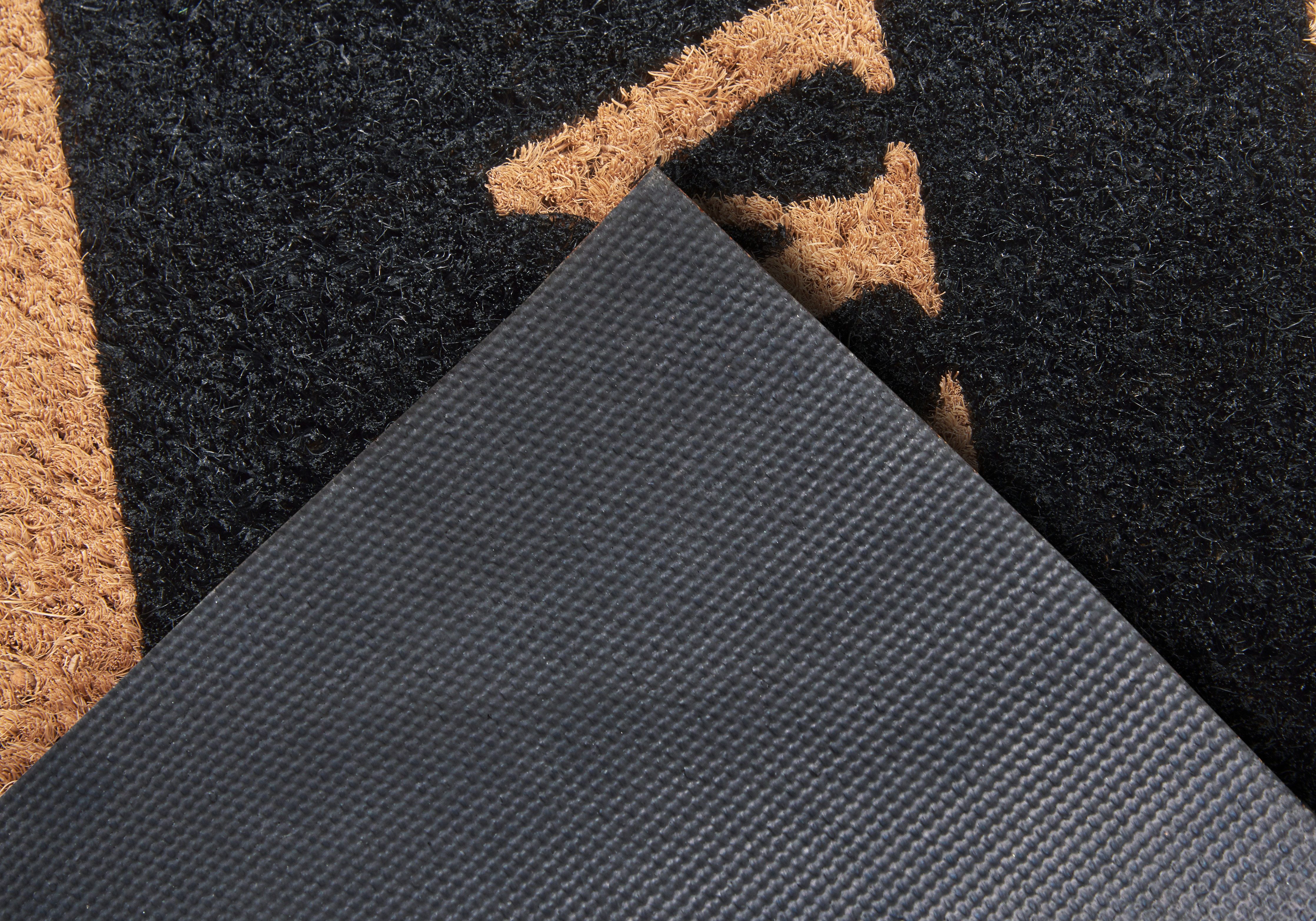 HANSE Home Fußmatte Mix Mats Kokos Welcome Border, Türmatte, rechteckig, Höhe: 15 mm, Kokos, Schmutzfangmatte, Outdoor, Rutschfest, Innen, Kokosmatte, Flur – Bild 4 von 5