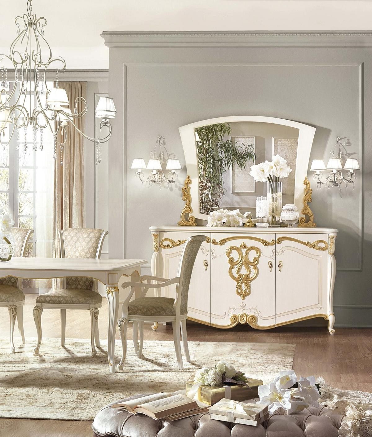 Xlmoebel Anrichte XXL Buffet Kommode Schrank Konsole Klassische Möbel jvmoebel®, Made in Europa