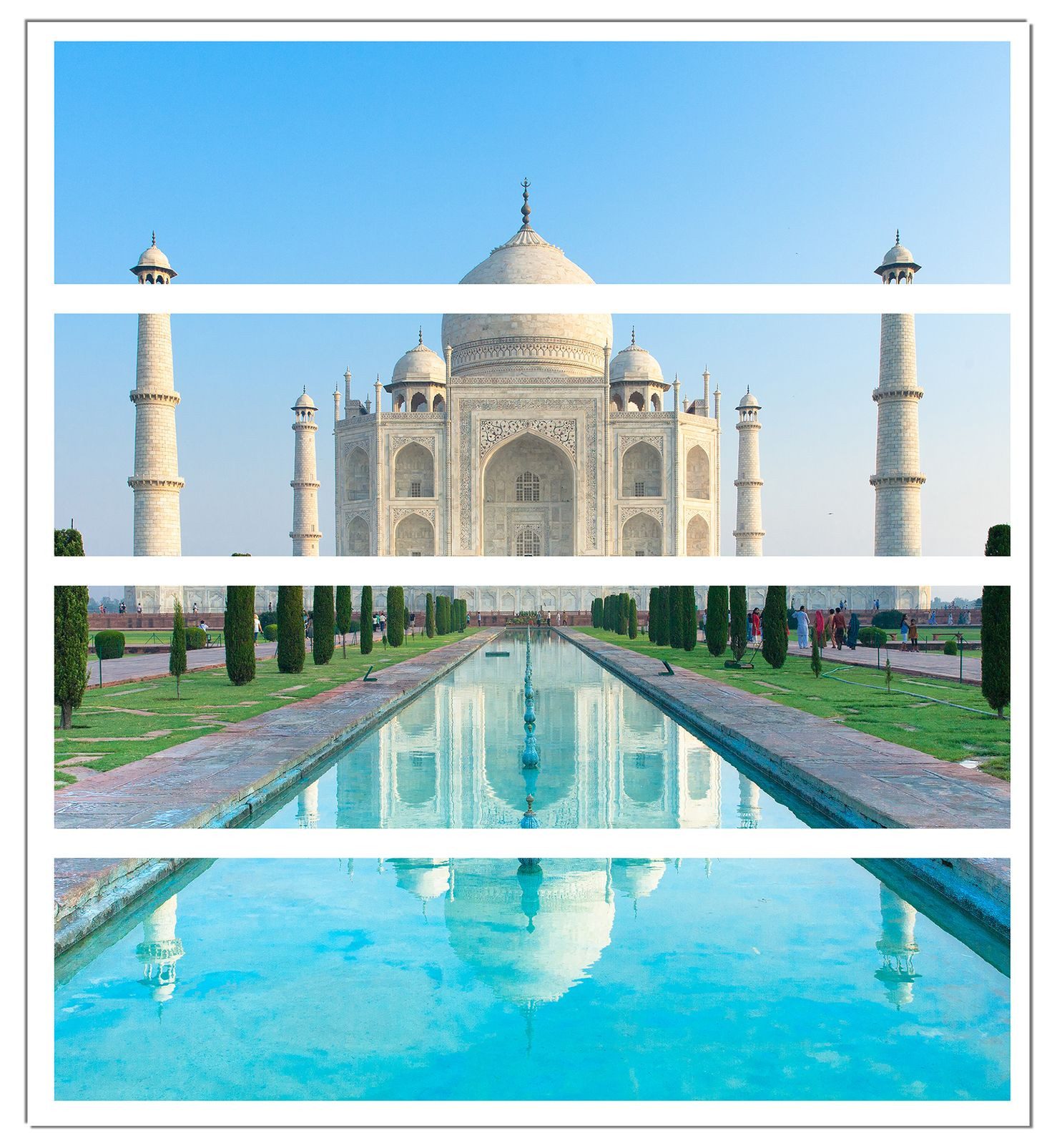 Wallario Möbelfolie Taj Mahal - Mausoleum in Indien