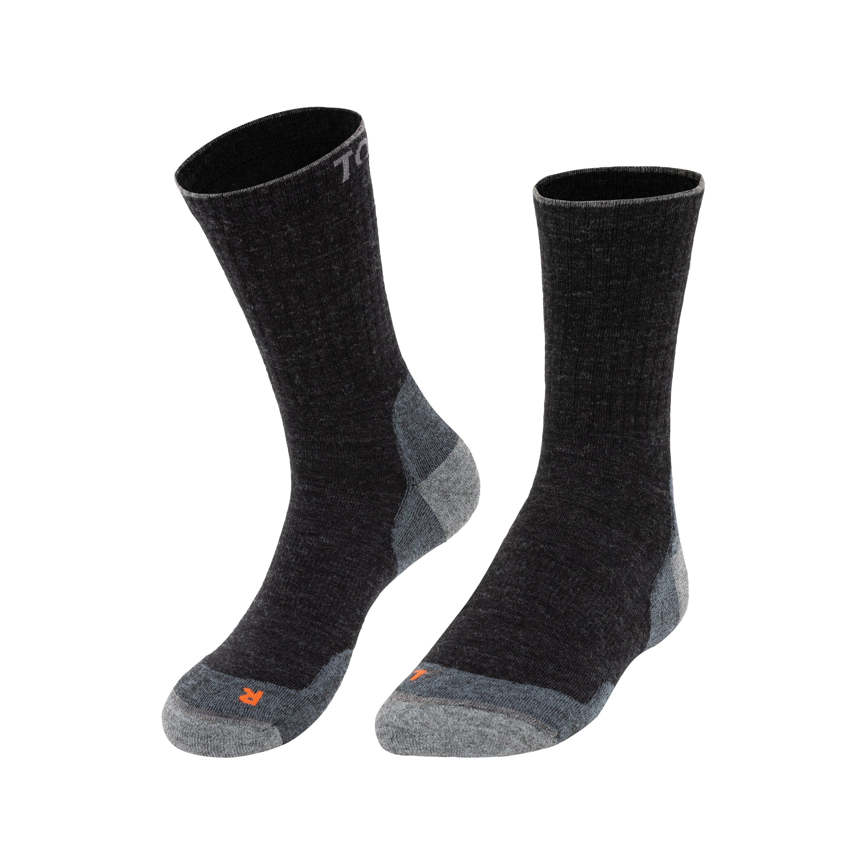 Tom Fyfe Wandersocken TOM FYFE Merino Wandersocken Unisex Anthrazit / 35-38 / 1 Paar (1-Paar)